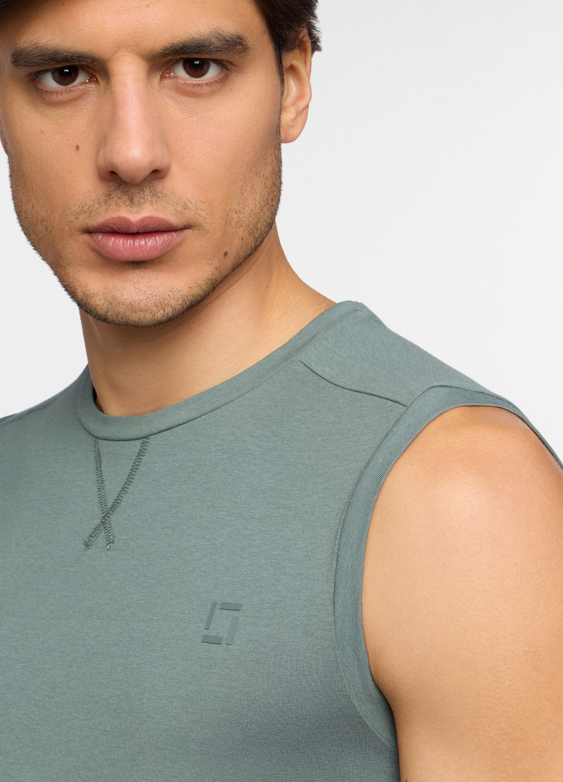 Canotta in cotone e modal stretch uomo_2