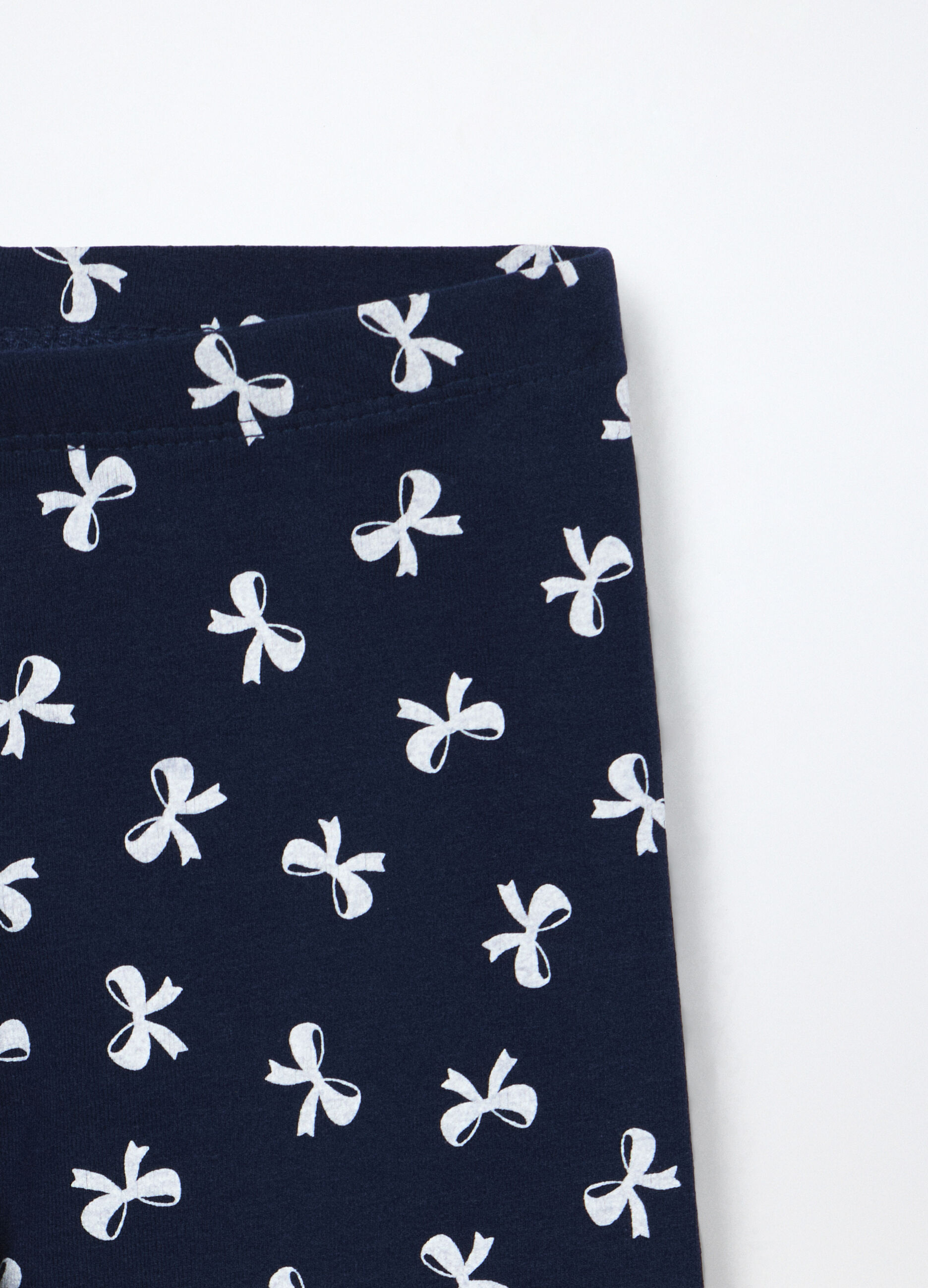 Leggings in jersey di cotone stretch bambina_2