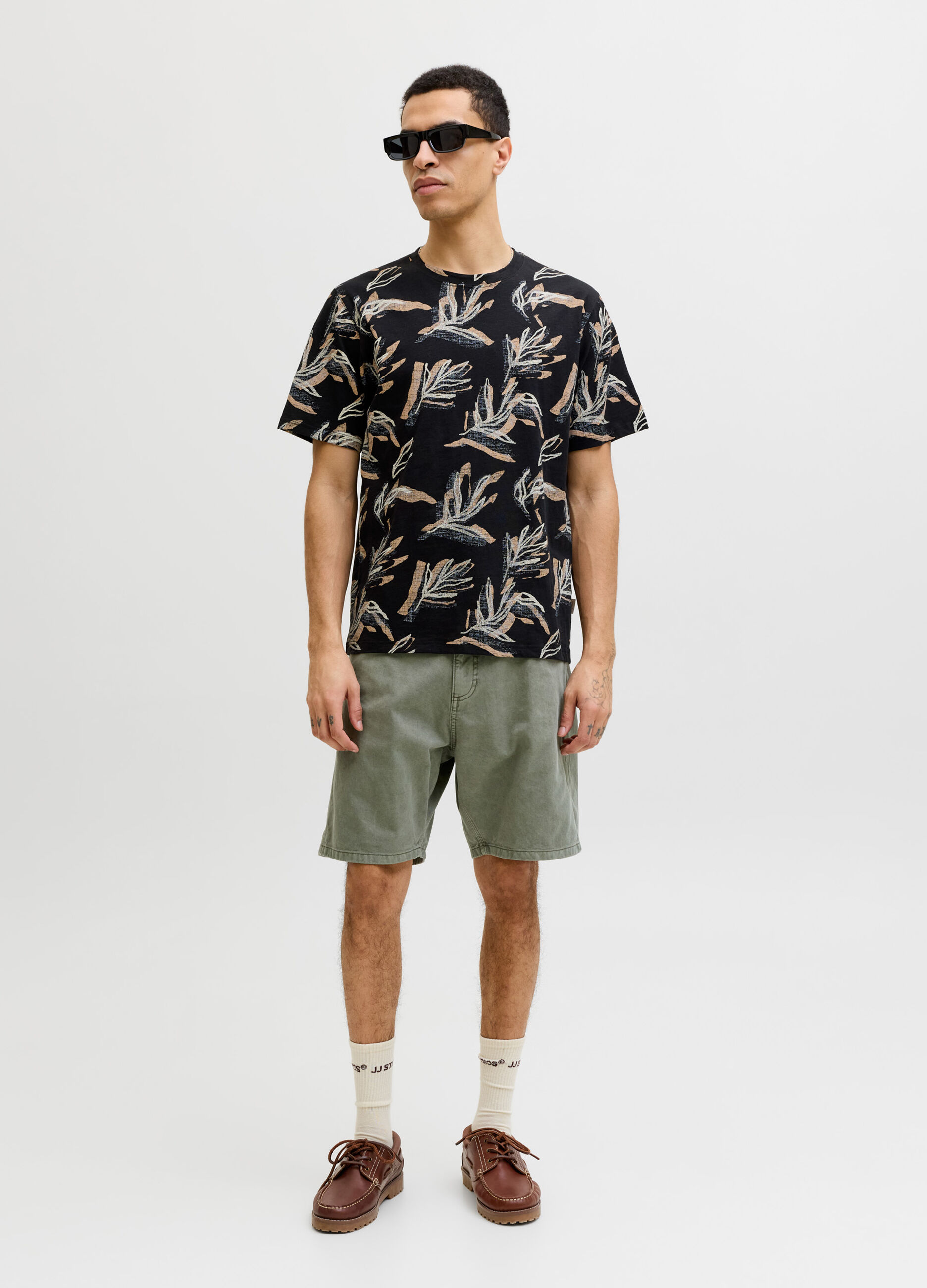 T-shirt regular fit con stampa uomo_0