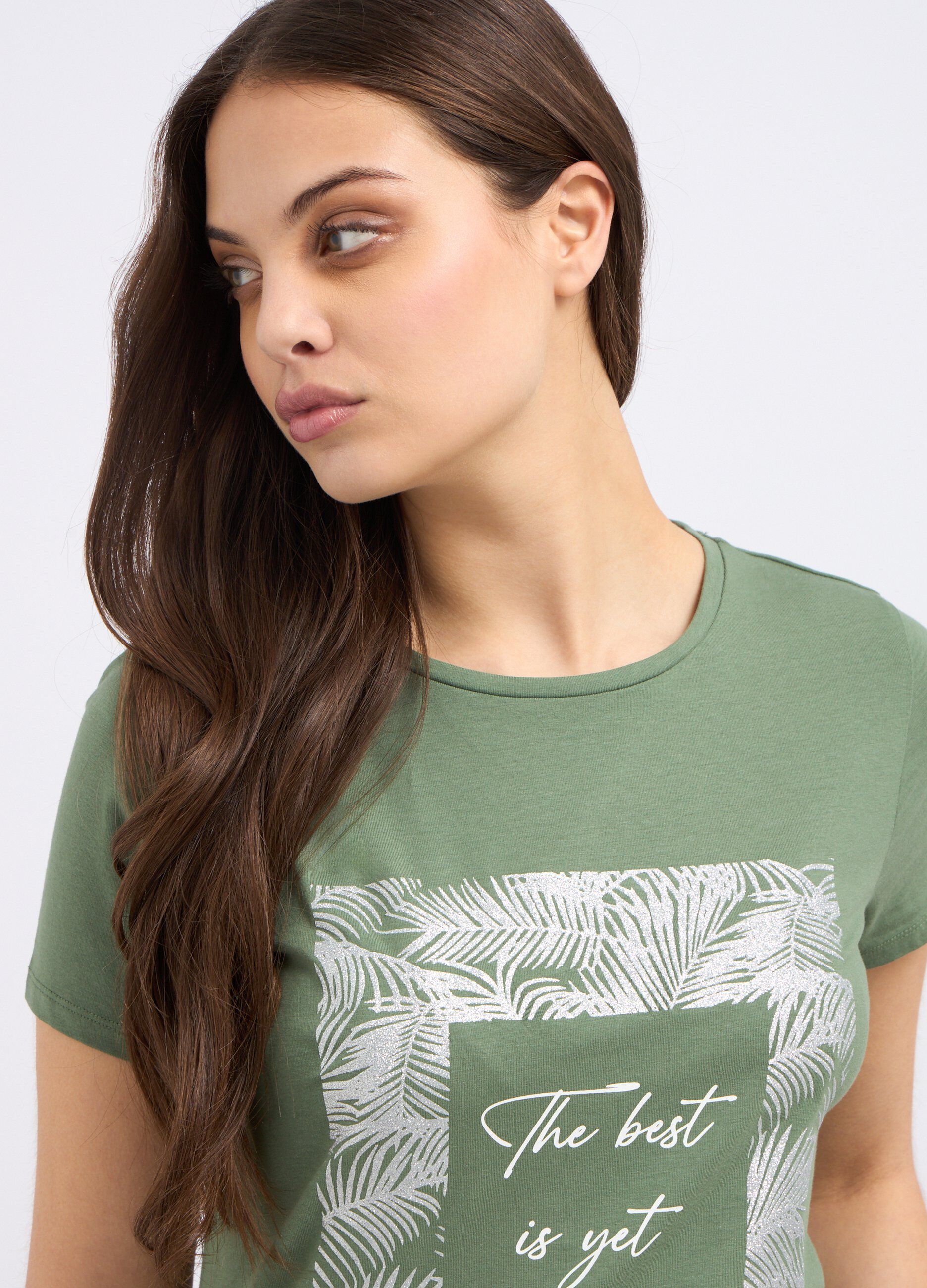 T-shirt in cotone stretch donna_2