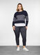 Pantaloni regular fit in poli viscosa stretch donna curvy_0