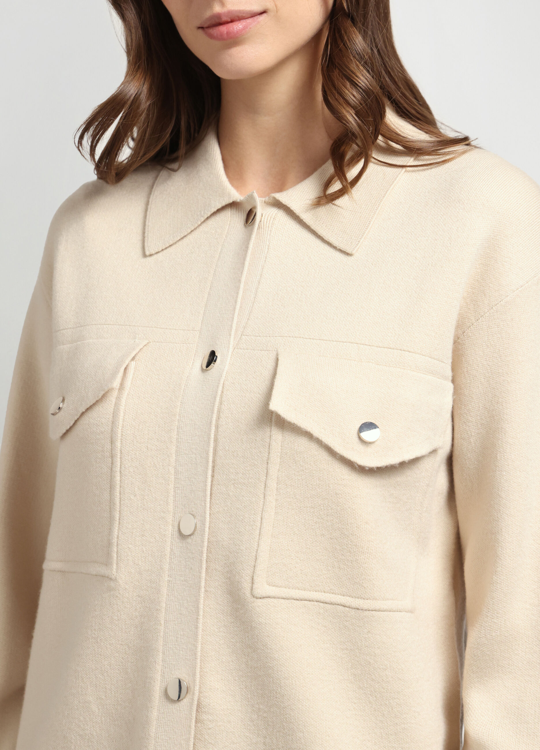 Giacca-camicia in misto viscosa donna_2