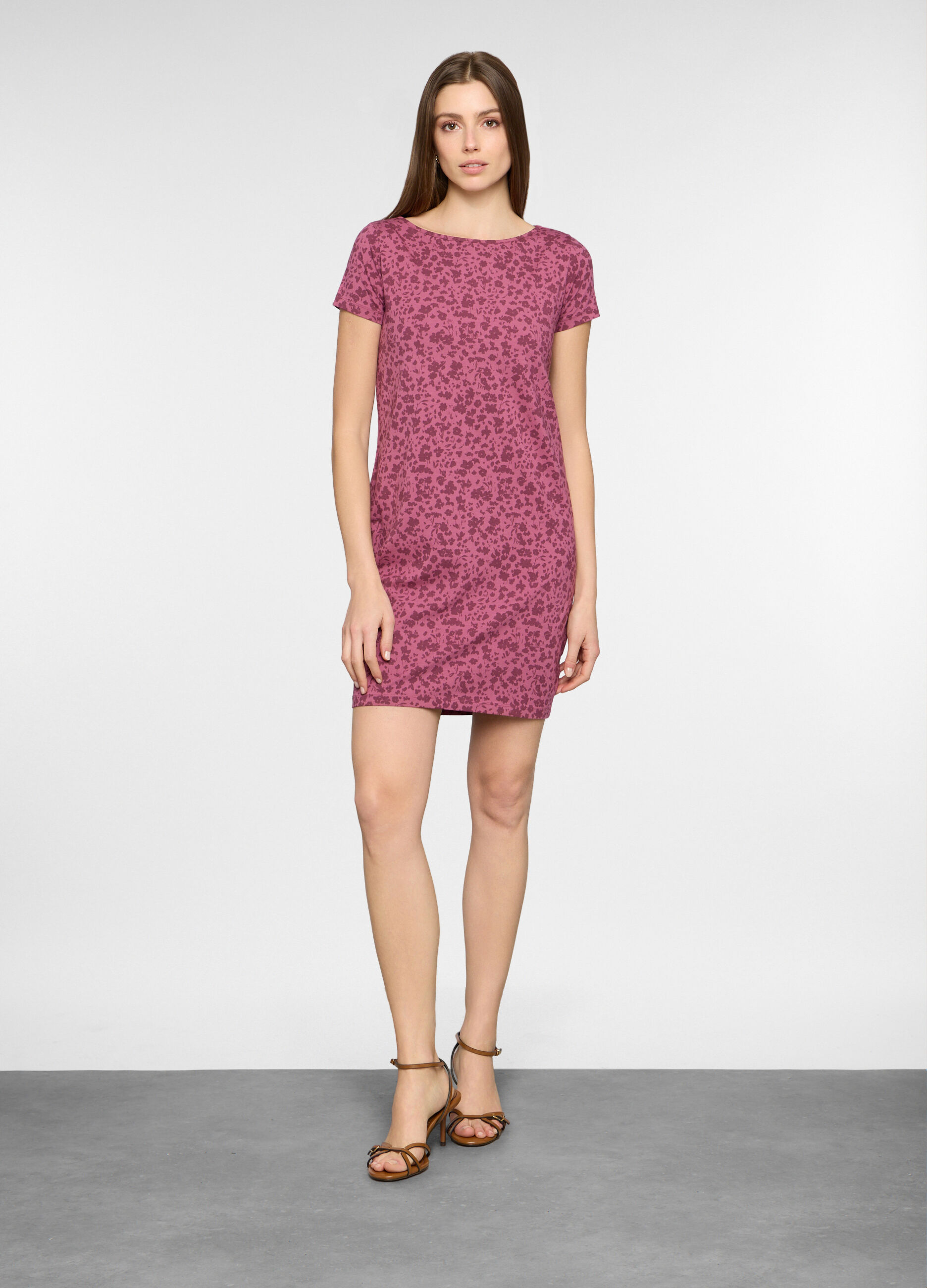 Abito corto in jersey stretch donna_0