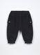 Jogger cargo in costina di puro cotone neonato_0