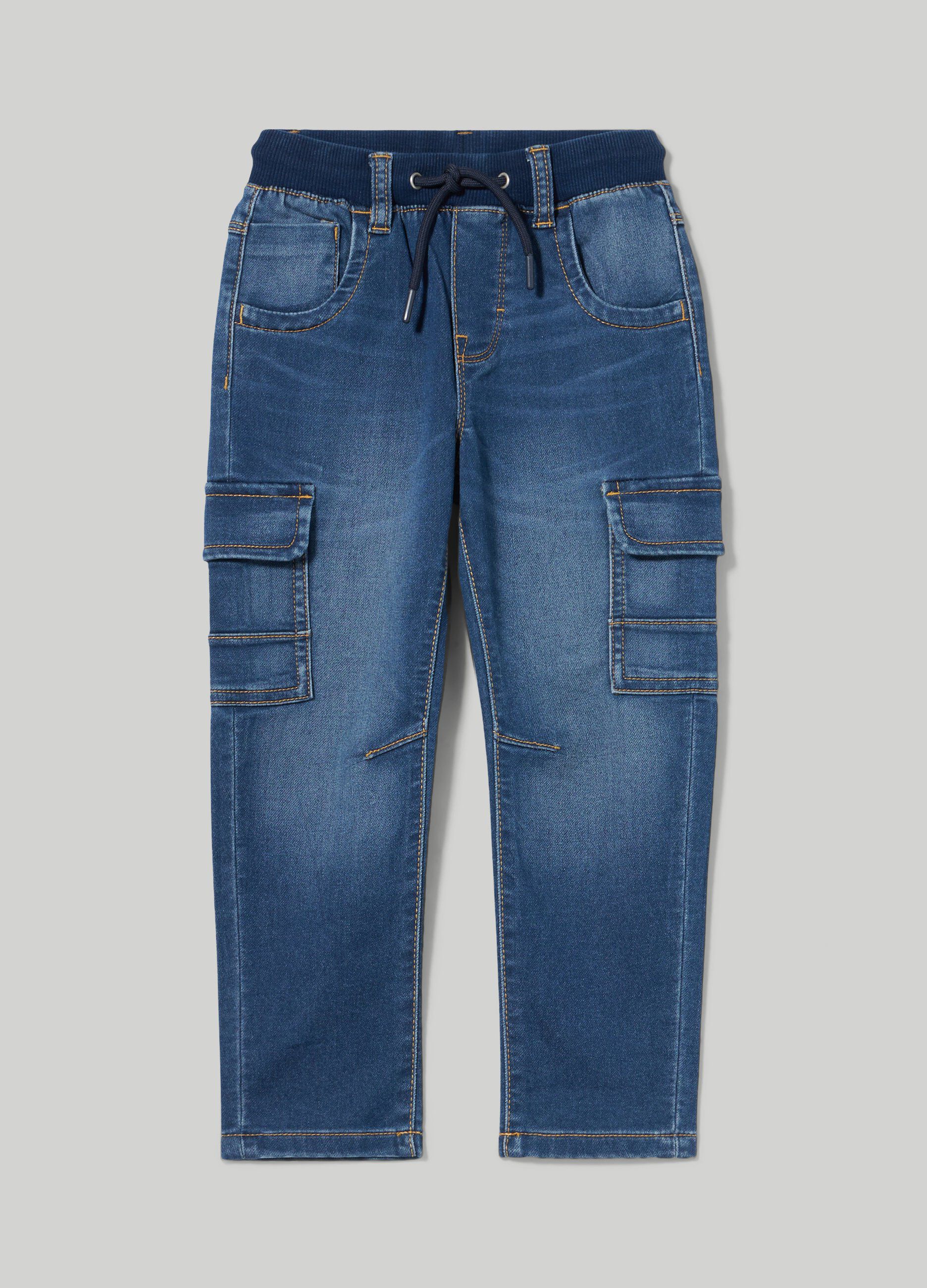 Jeans felpati bambino sale