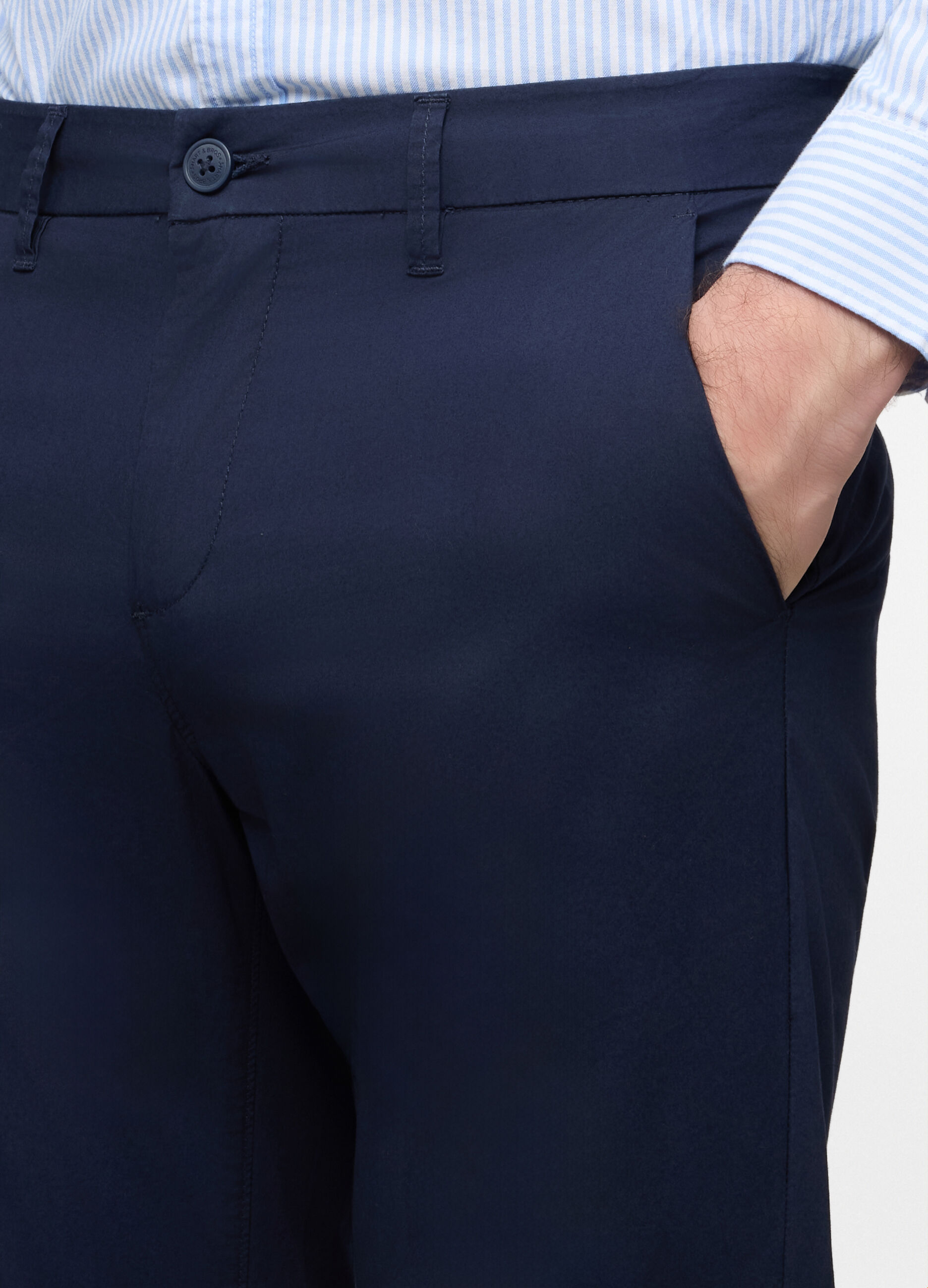 Pantalone chino slim fit di cotone stretch uomo_2