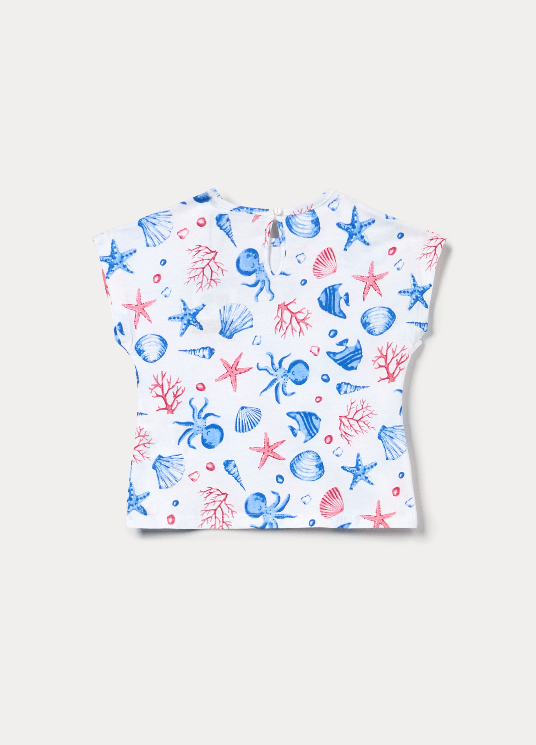 T-shirt girocollo in puro cotone bimba_1