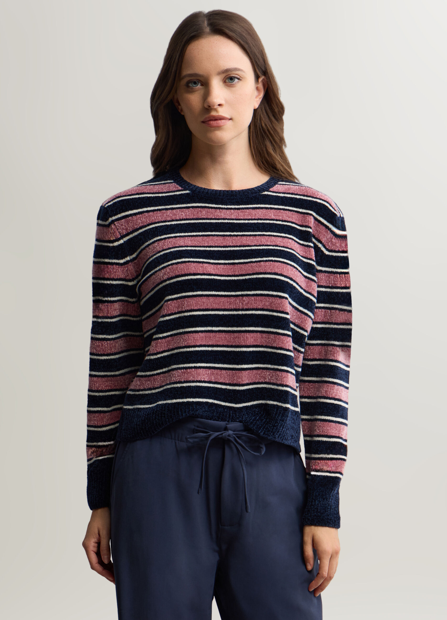 Pullover girocollo operato donna_0