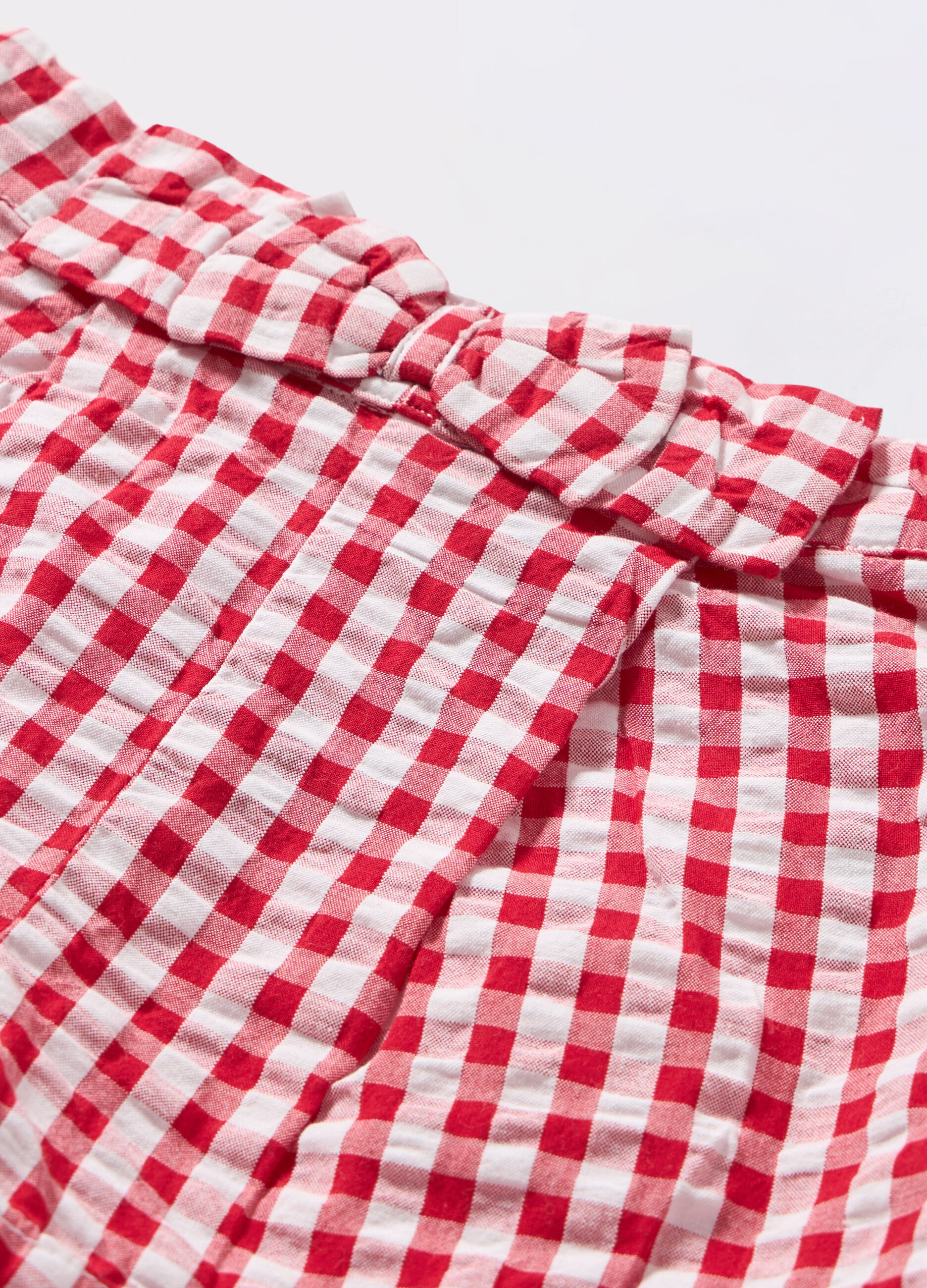 Shorts in puro cotone seersucker neonato_1