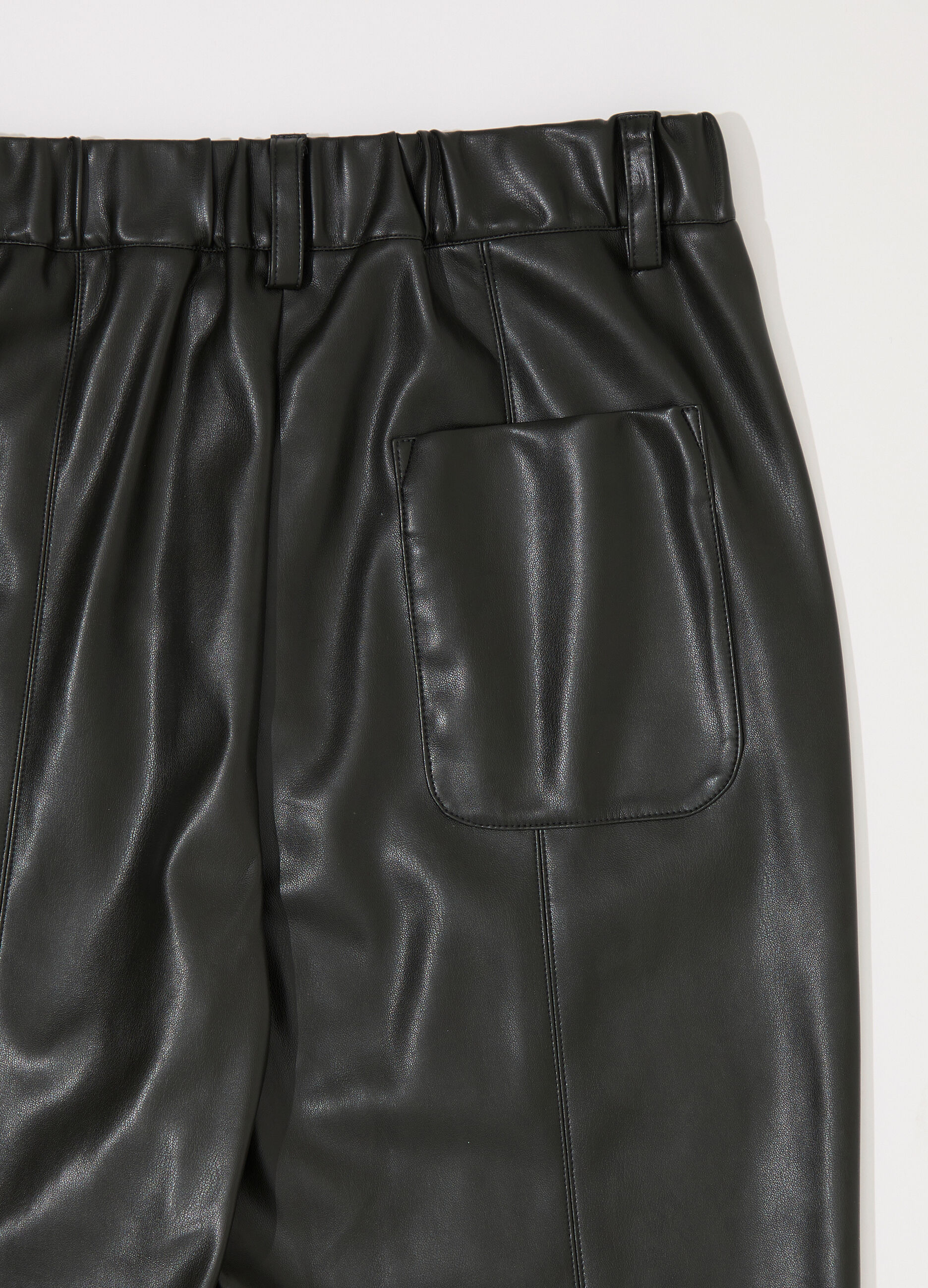 Pantalone balloon in ecopelle donna_6