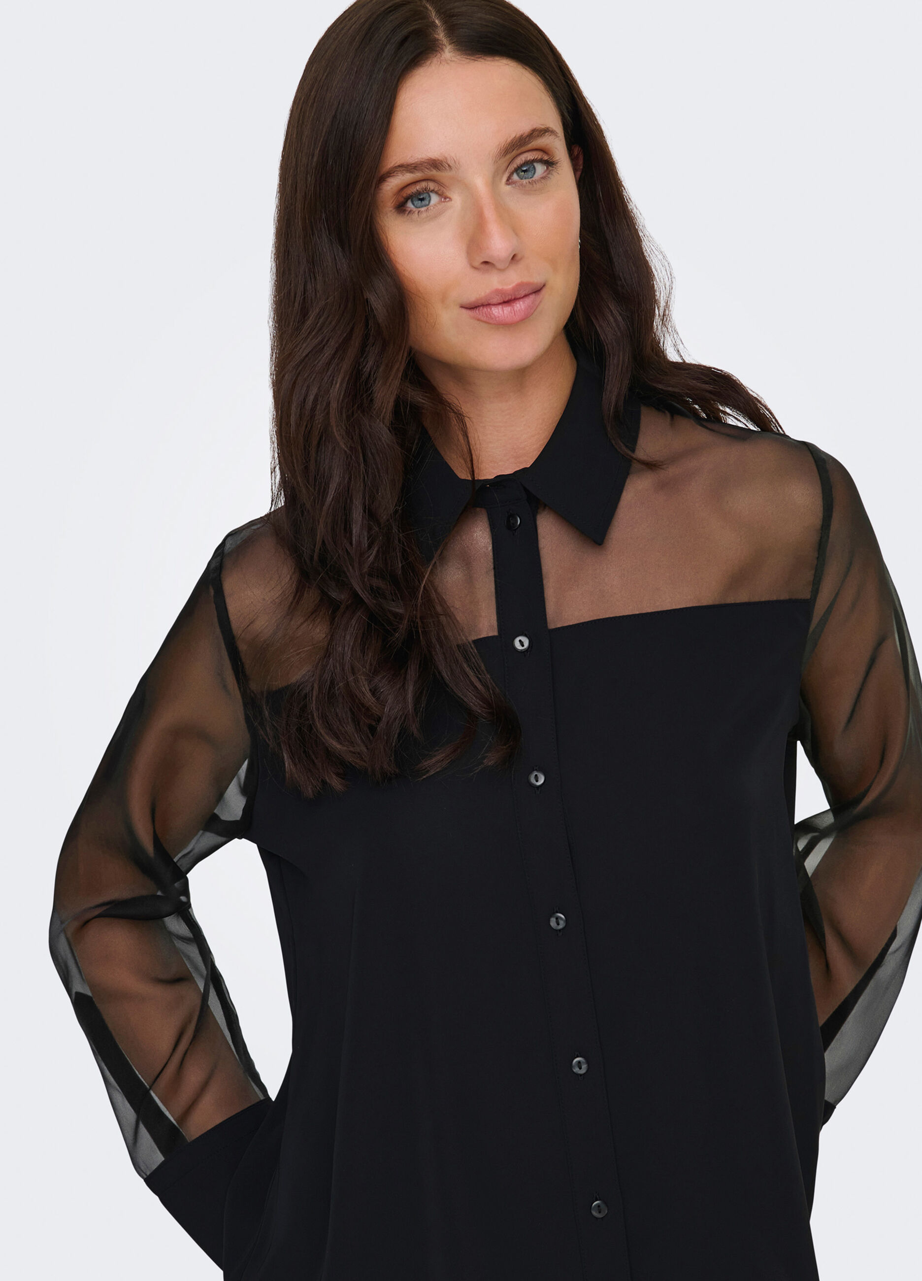 Camicia con inserti donna _4
