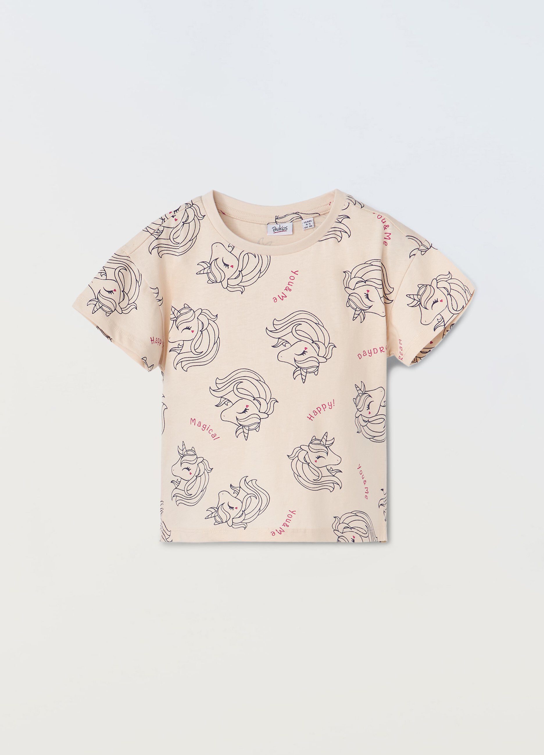 T-shirt in puro cotone bambina