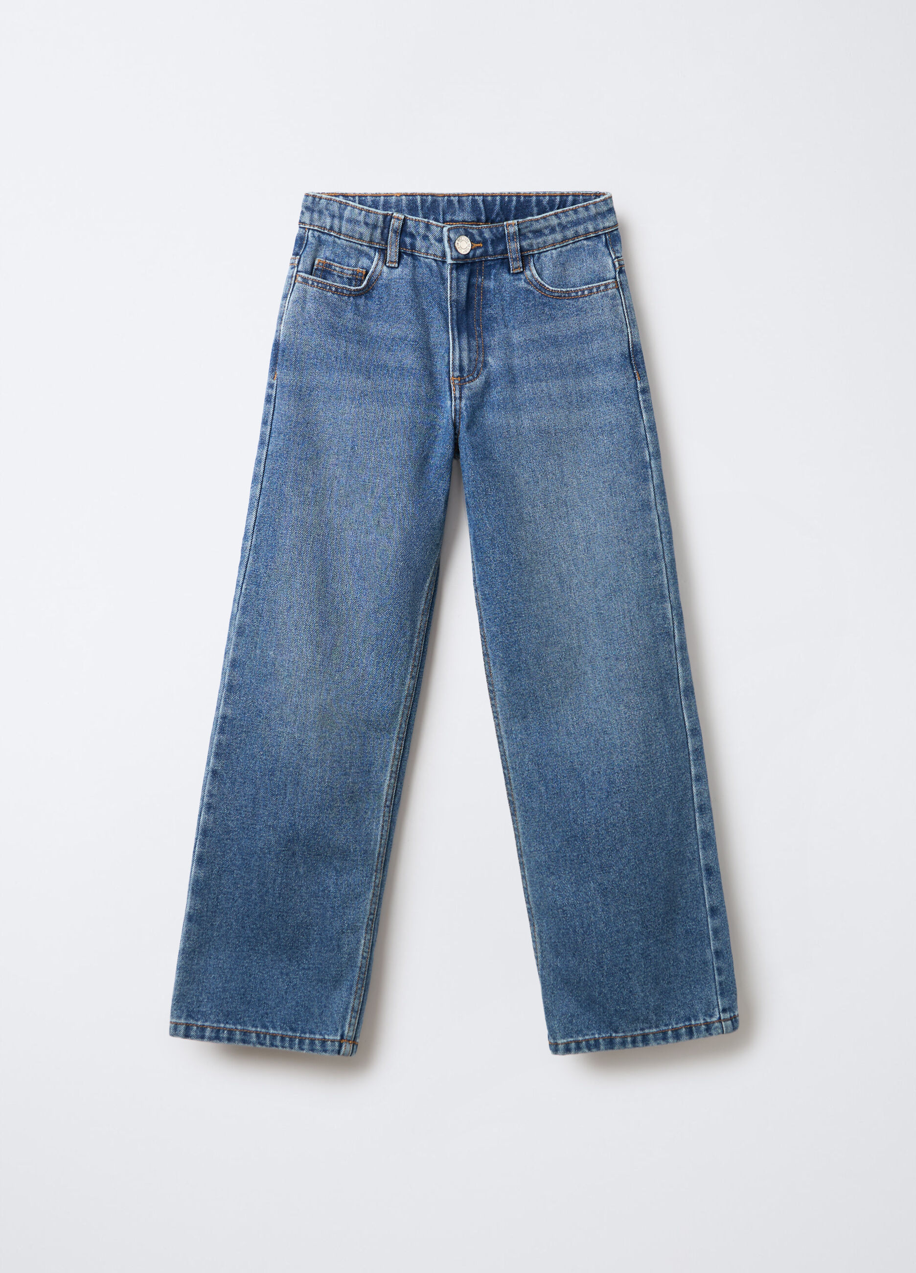 Pantaloni in denim Straight Fit ragazza_0