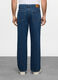 Jeans loose fit in denim di cotone uomo_2