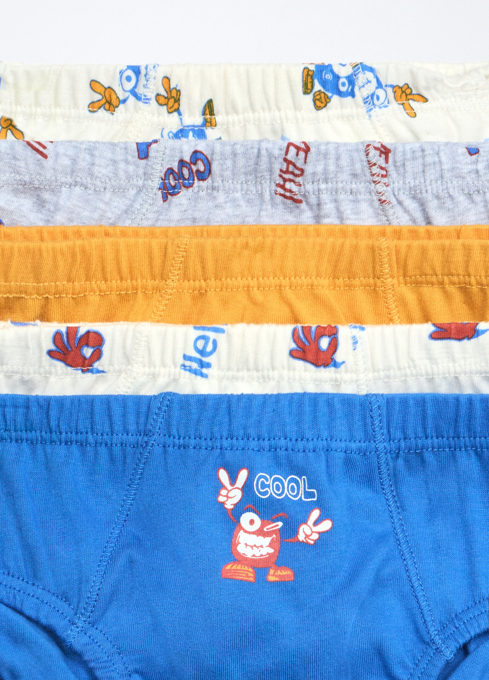Pack 5 slip in jersey di puro cotone bambino_3