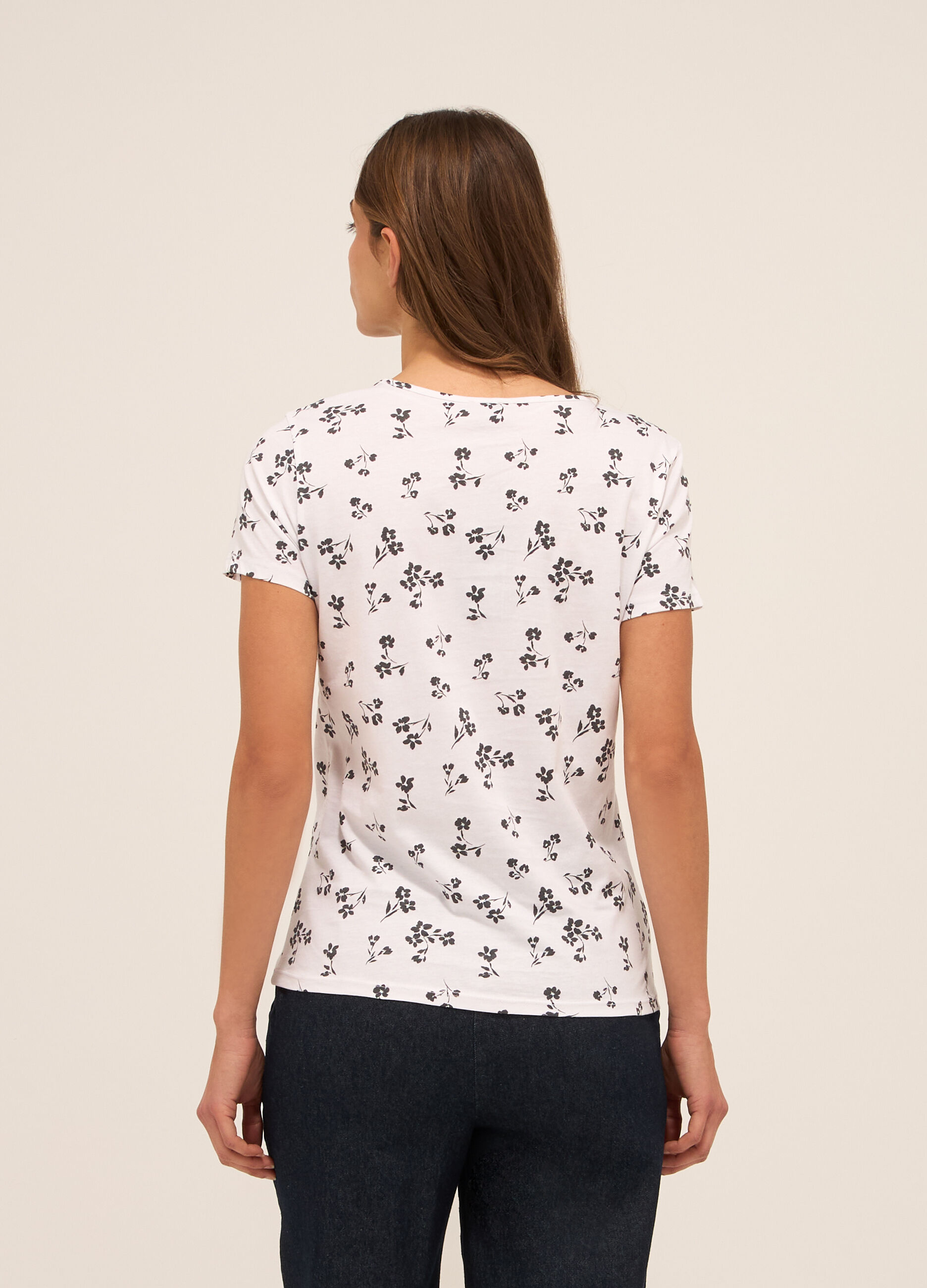 T-shirt in puro cotone donna_1
