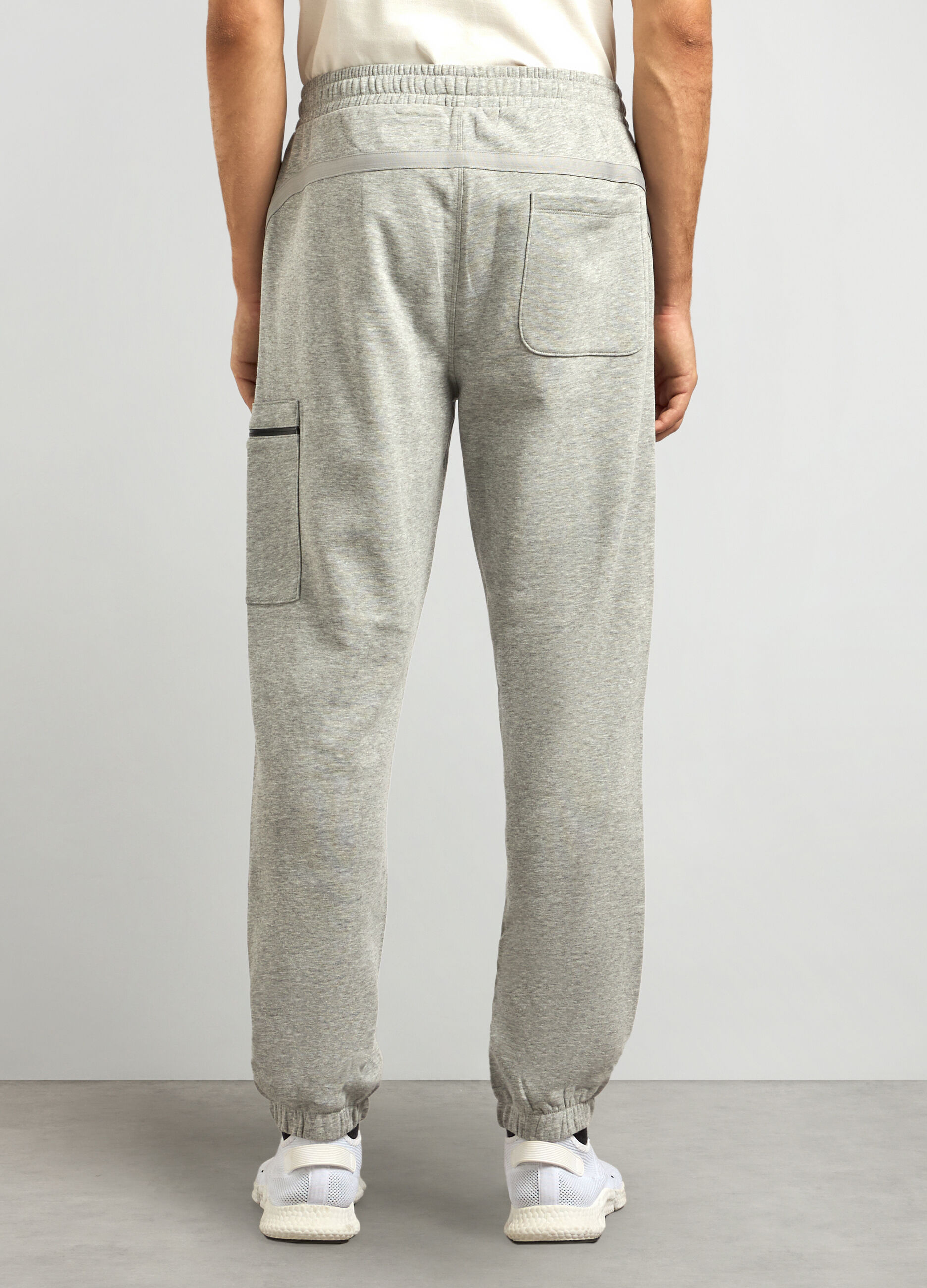 Joggers regular fit in misto cotone uomo_1
