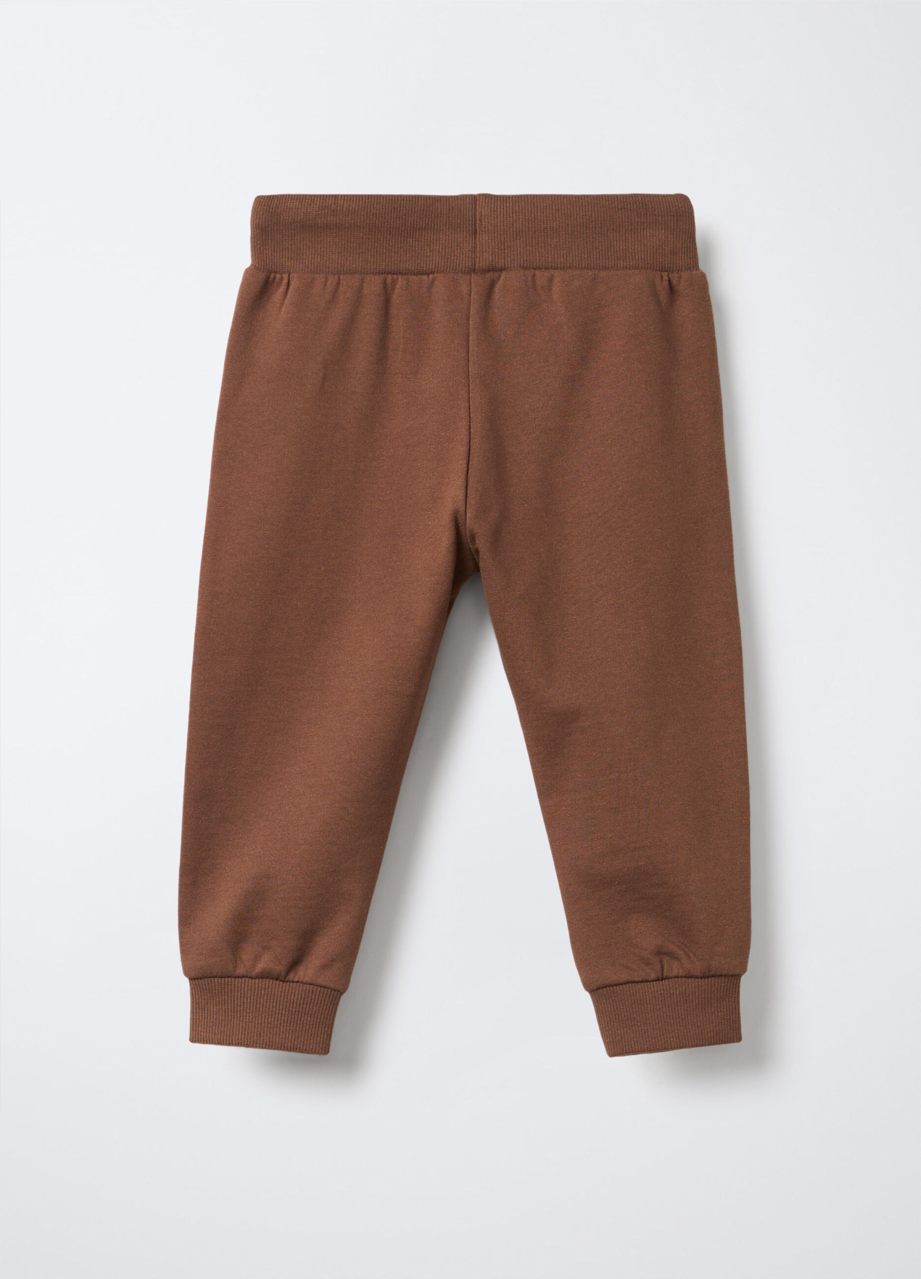 Jogger in puro cotone garzato bimbo_1
