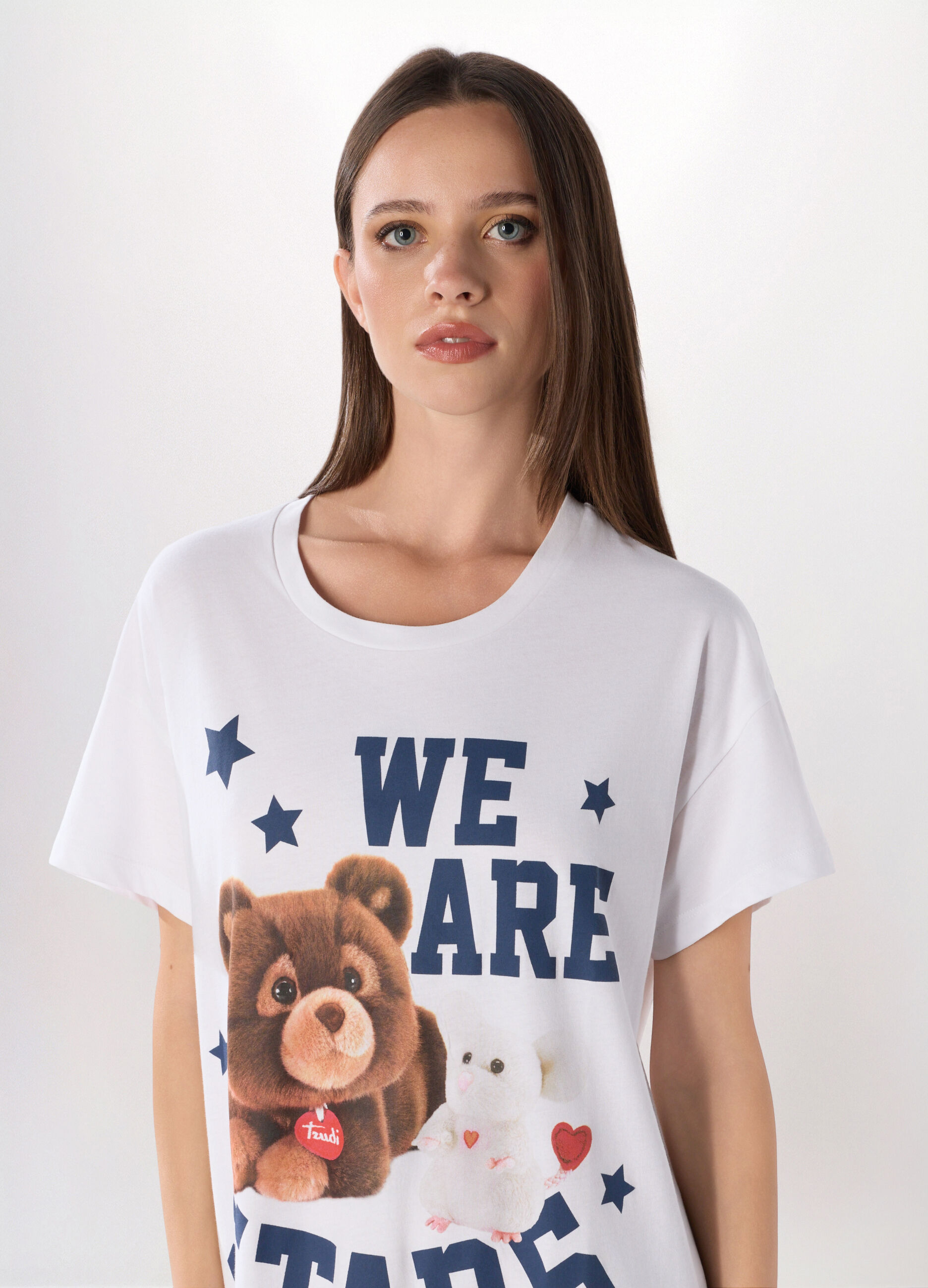 Camicia da notte Trudy a maniche corte in puro cotone donna_2