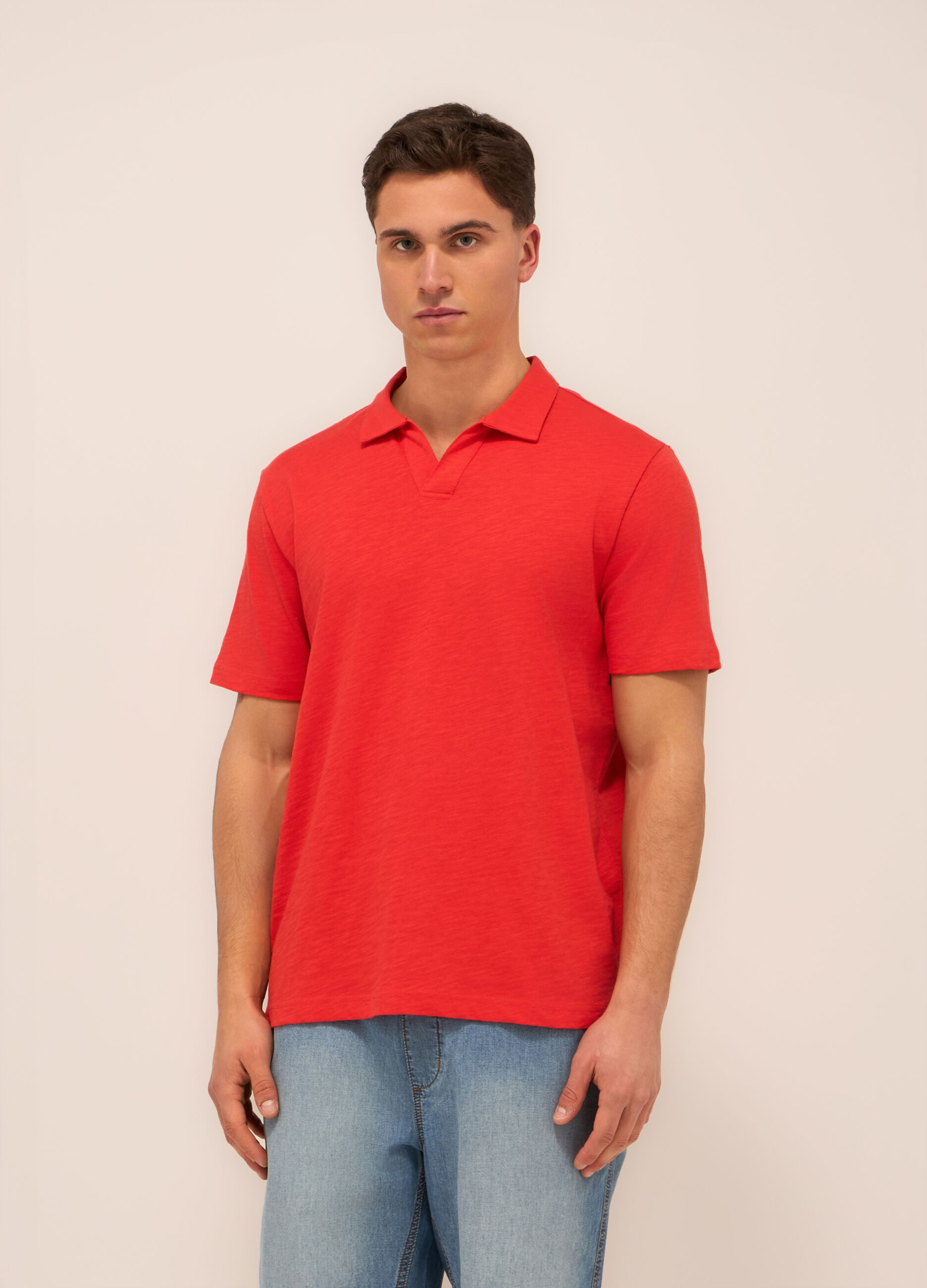 Polo in cotone mélange uomo_0