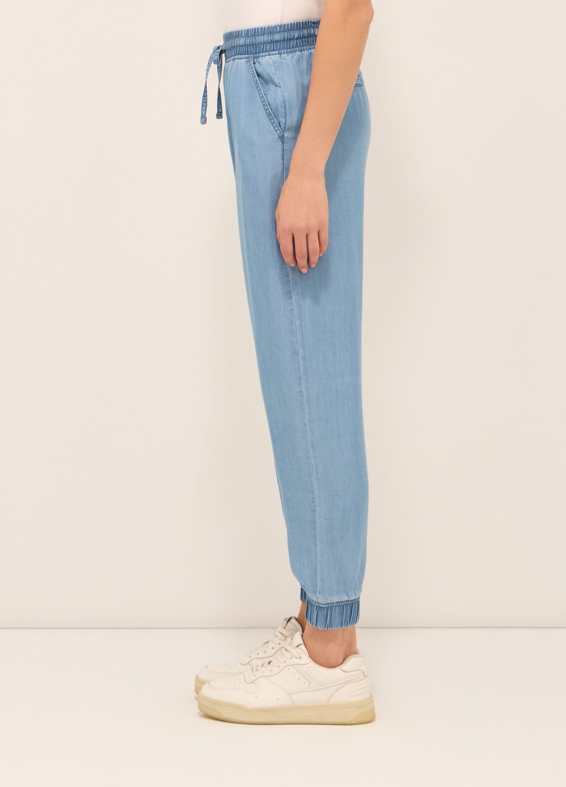 Jogger in puro lyocell donna _2
