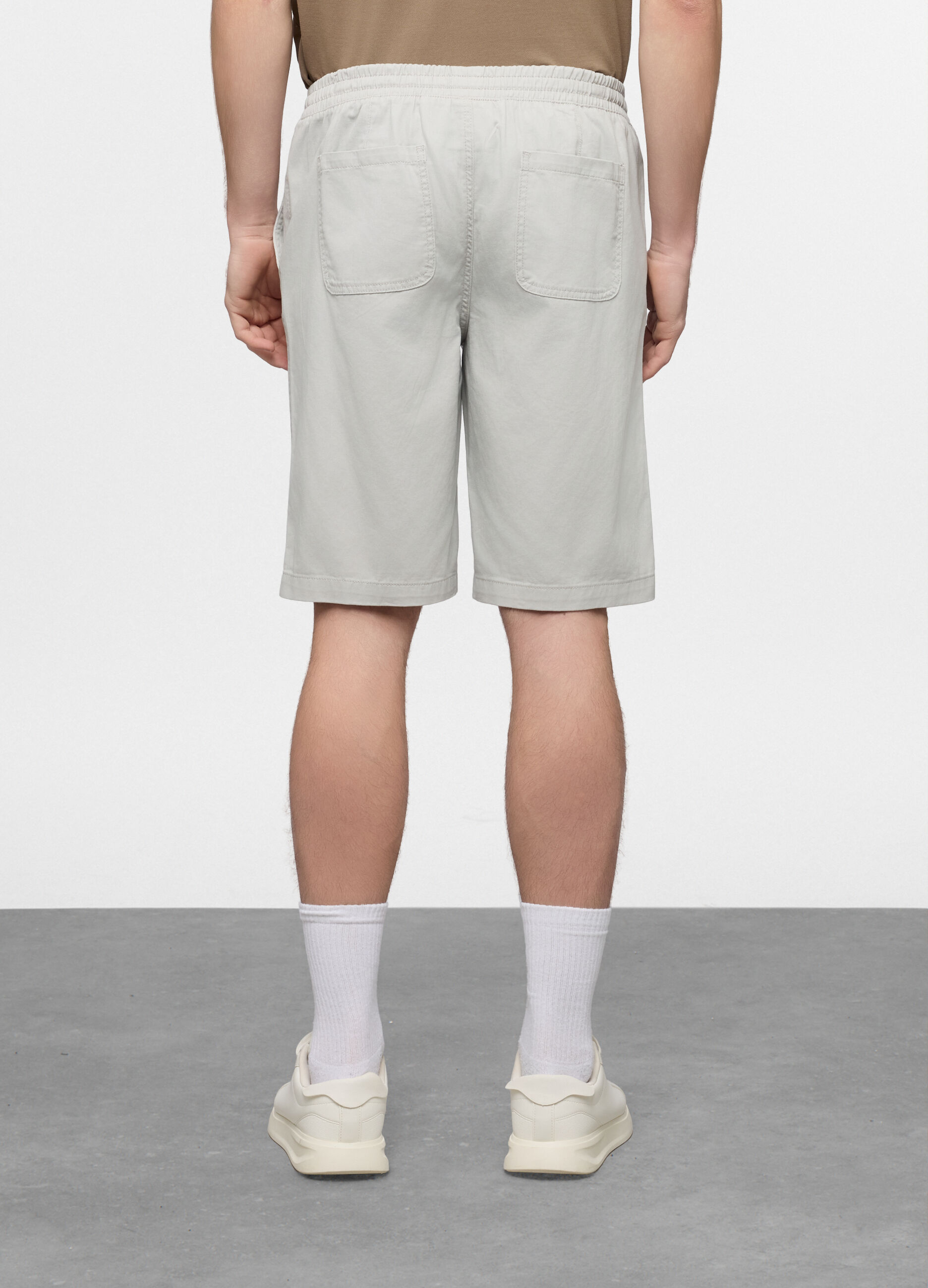 Bermuda chino in twill di cotone uomo_1