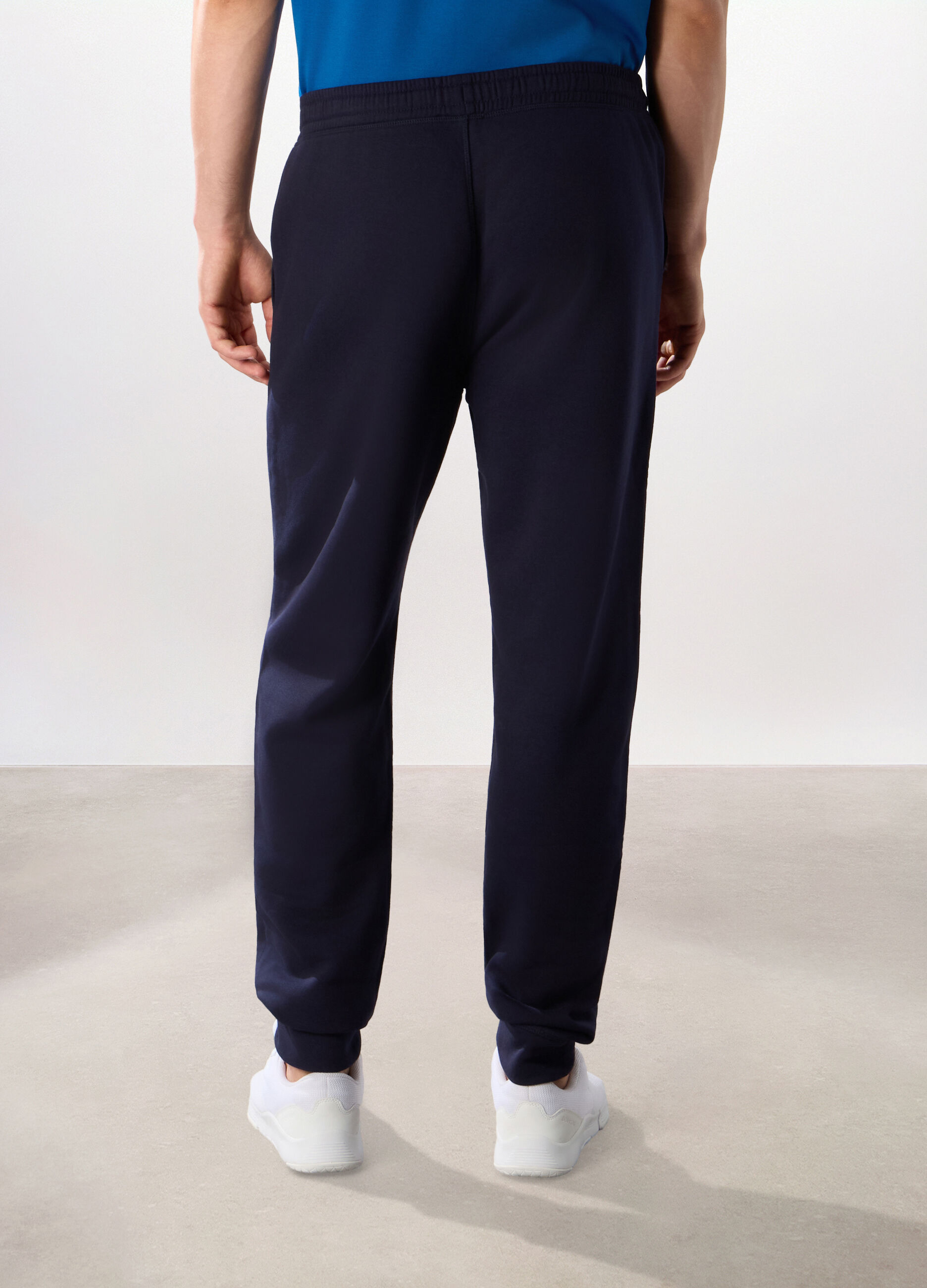 Jogger in felpa misto cotone uomo_1