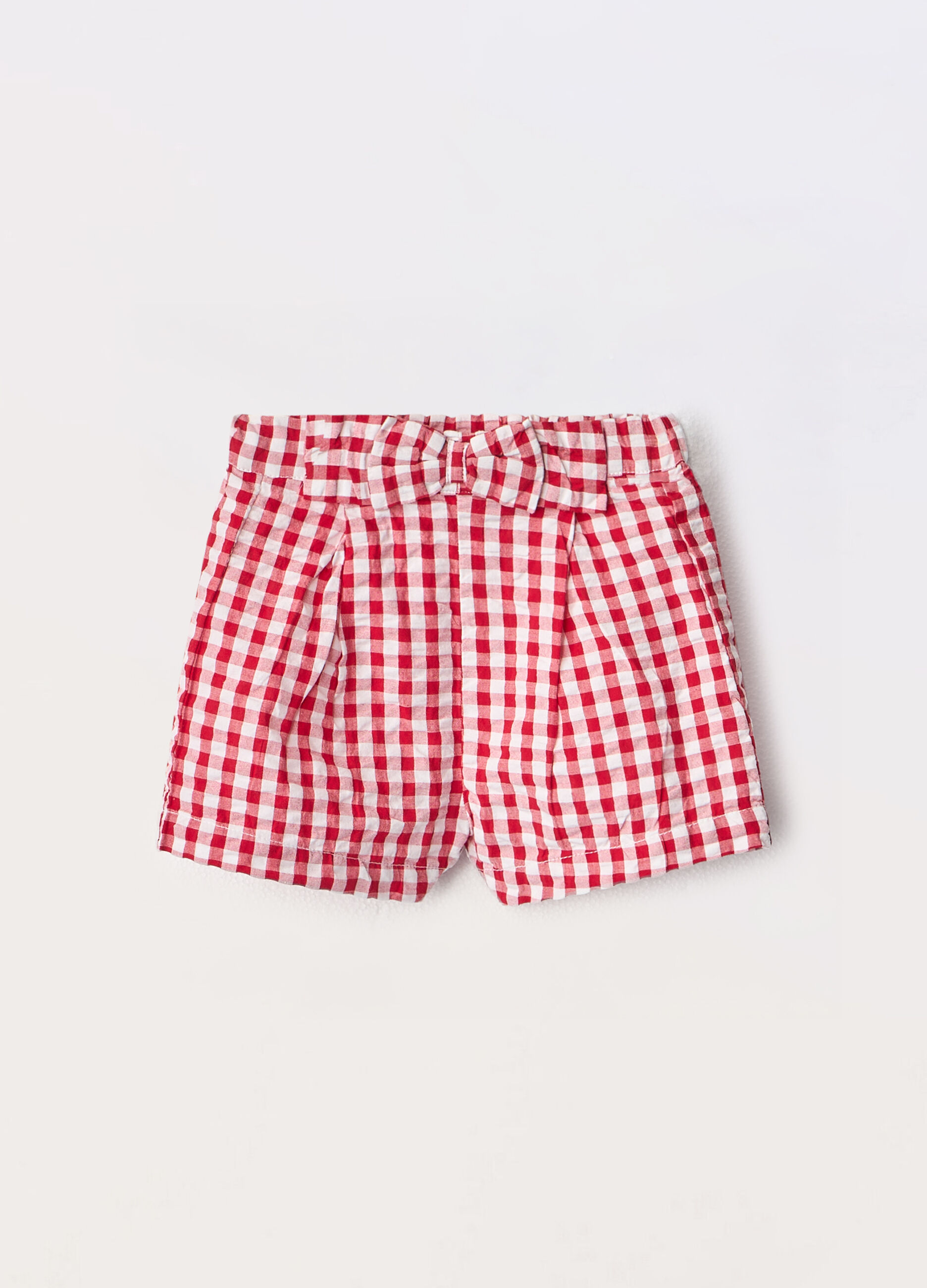 Shorts in puro cotone seersucker neonato_0