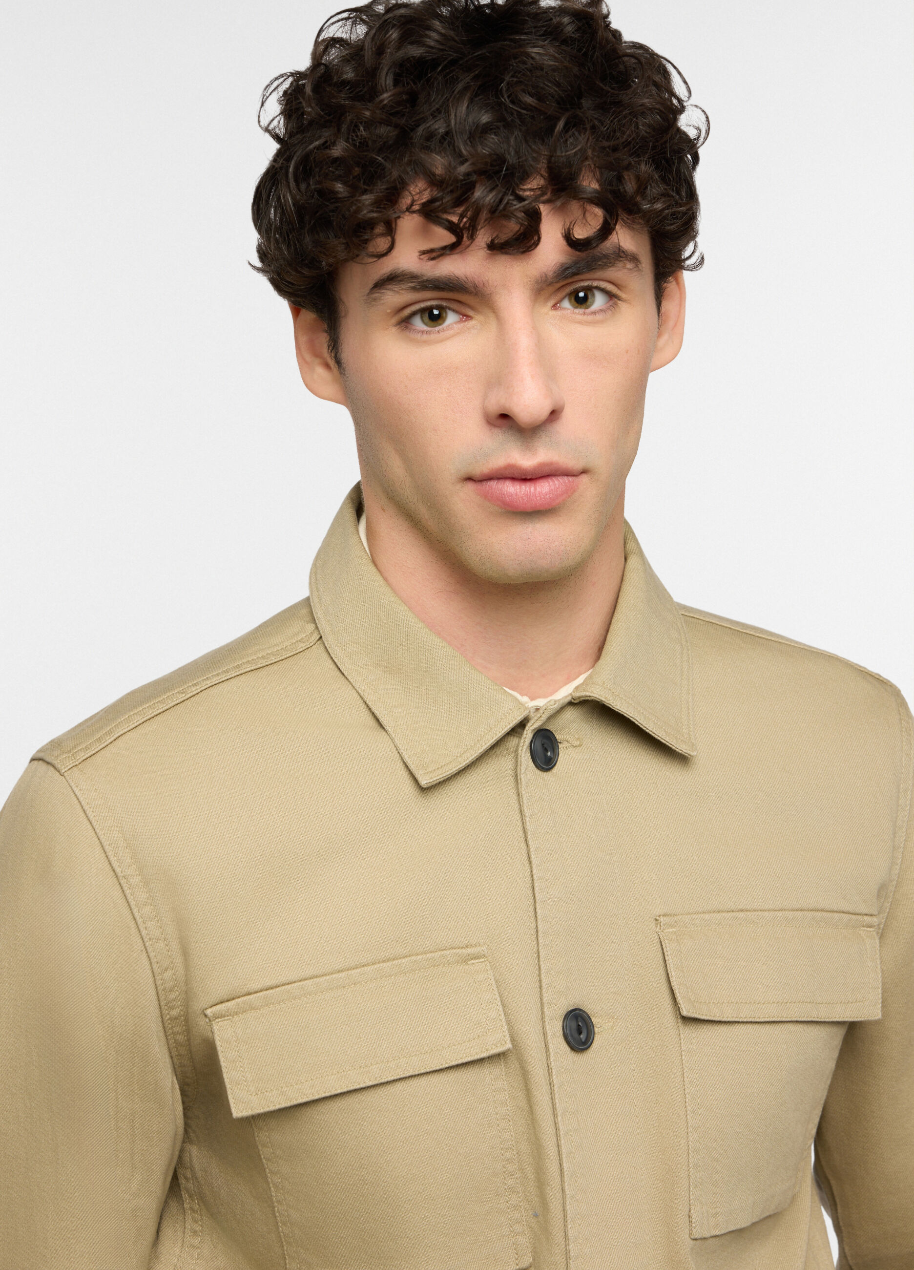 Overshirt in puro cotone uomo_2