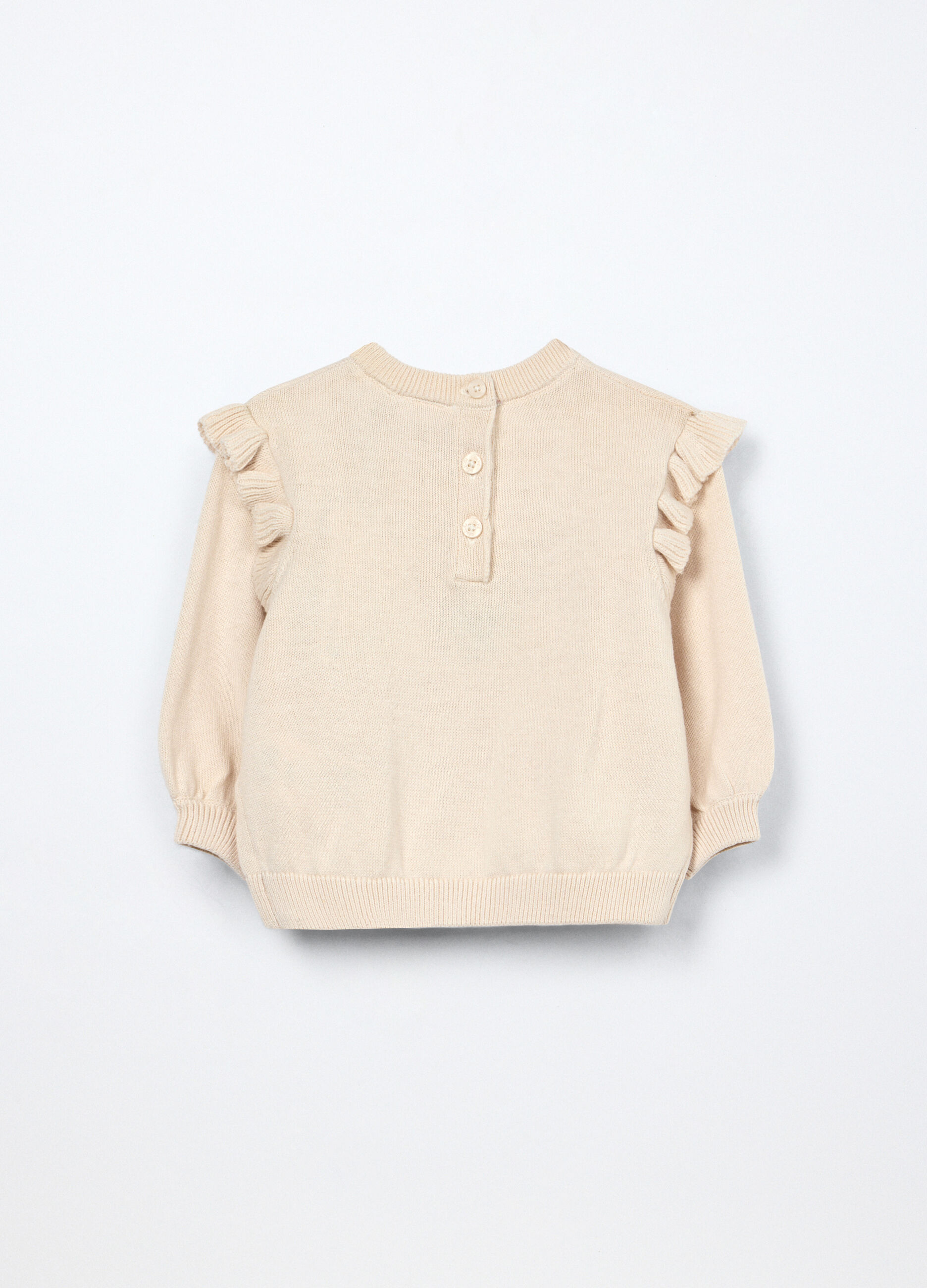 Girocollo tricot in puro cotone neonata_1
