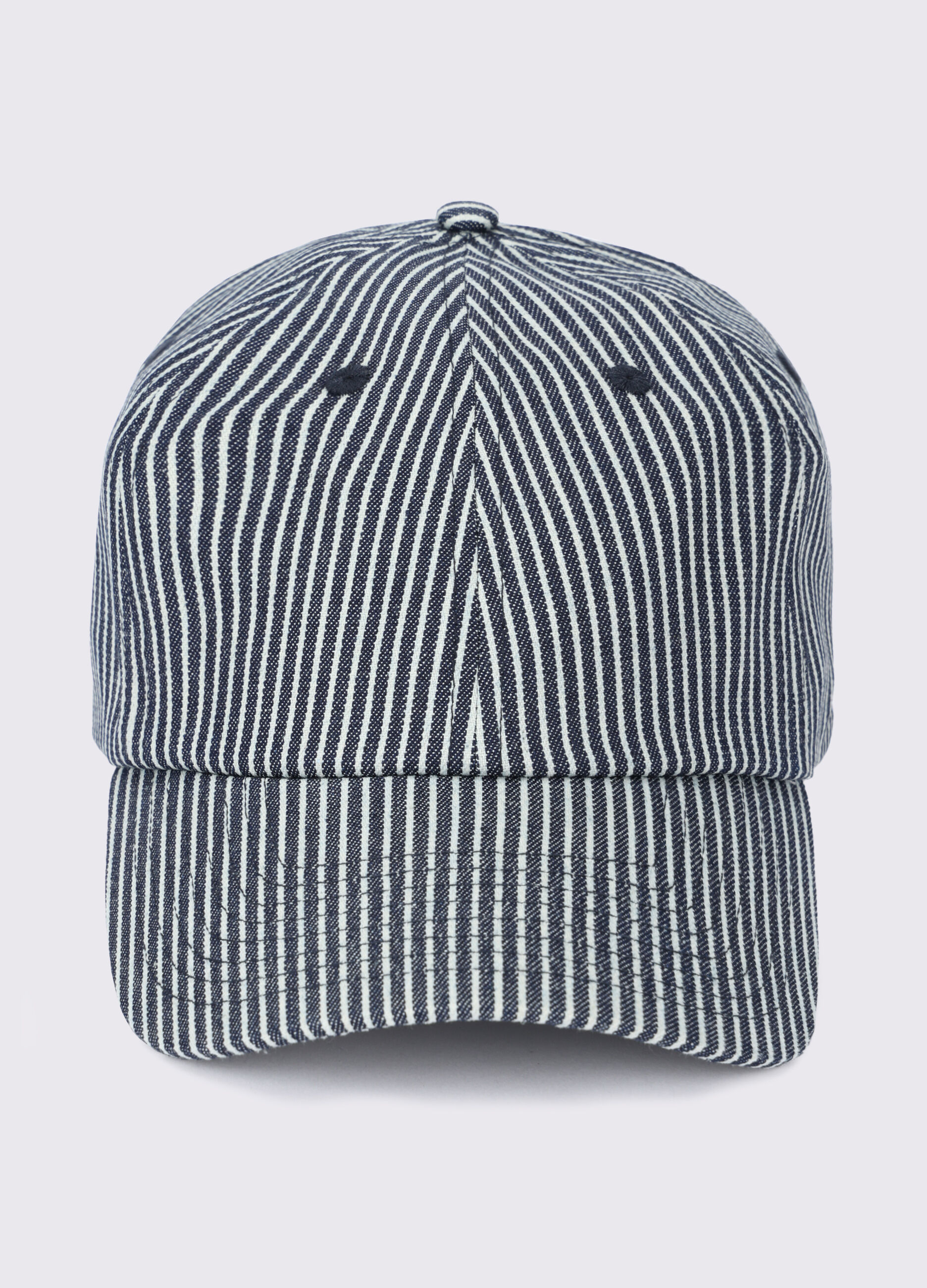 Cappello baseball in cotone a righe uomo_0