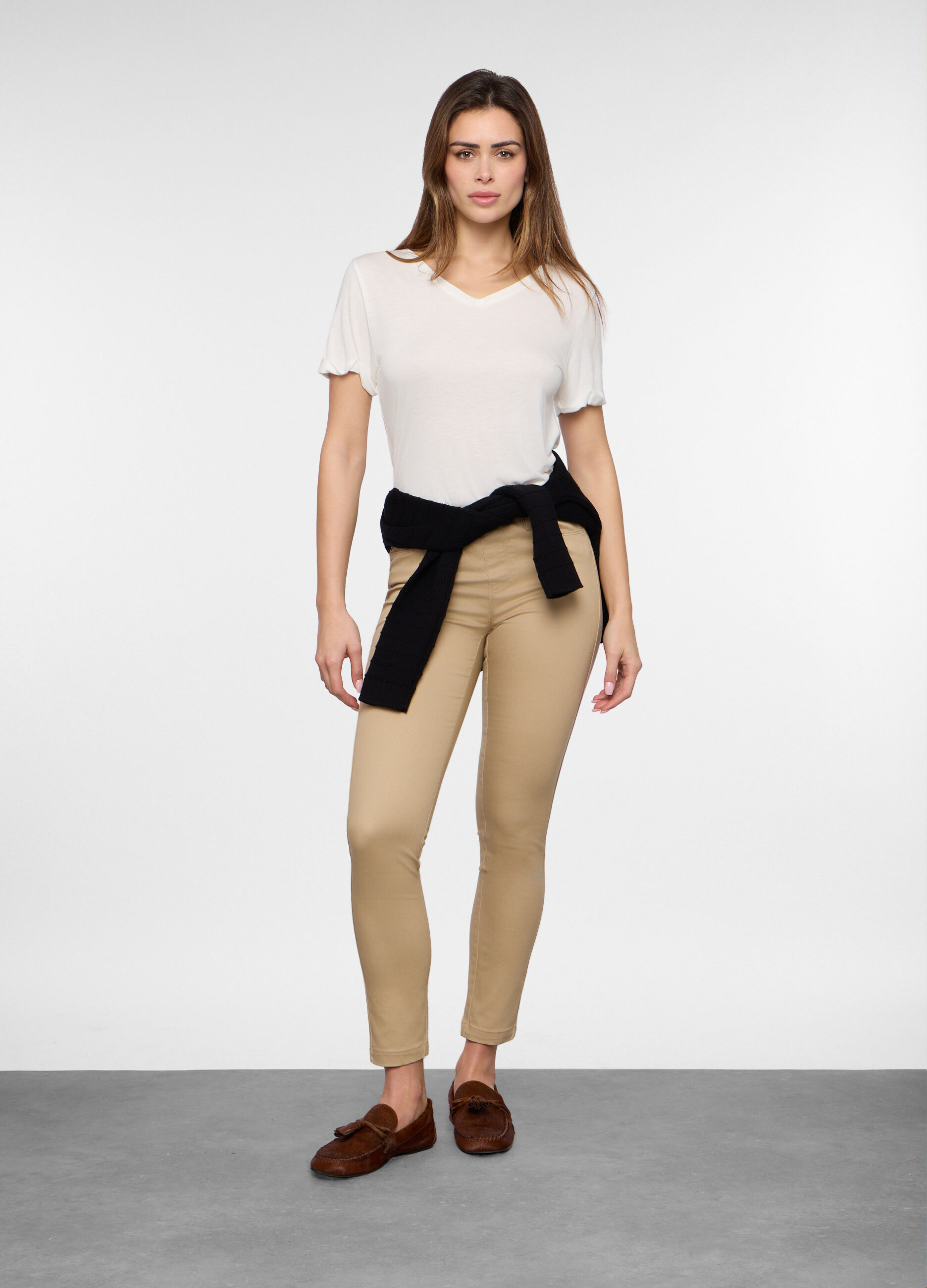 Jeggings in denim di misto donna_0