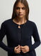 Cardigan girocollo rasato donna_2