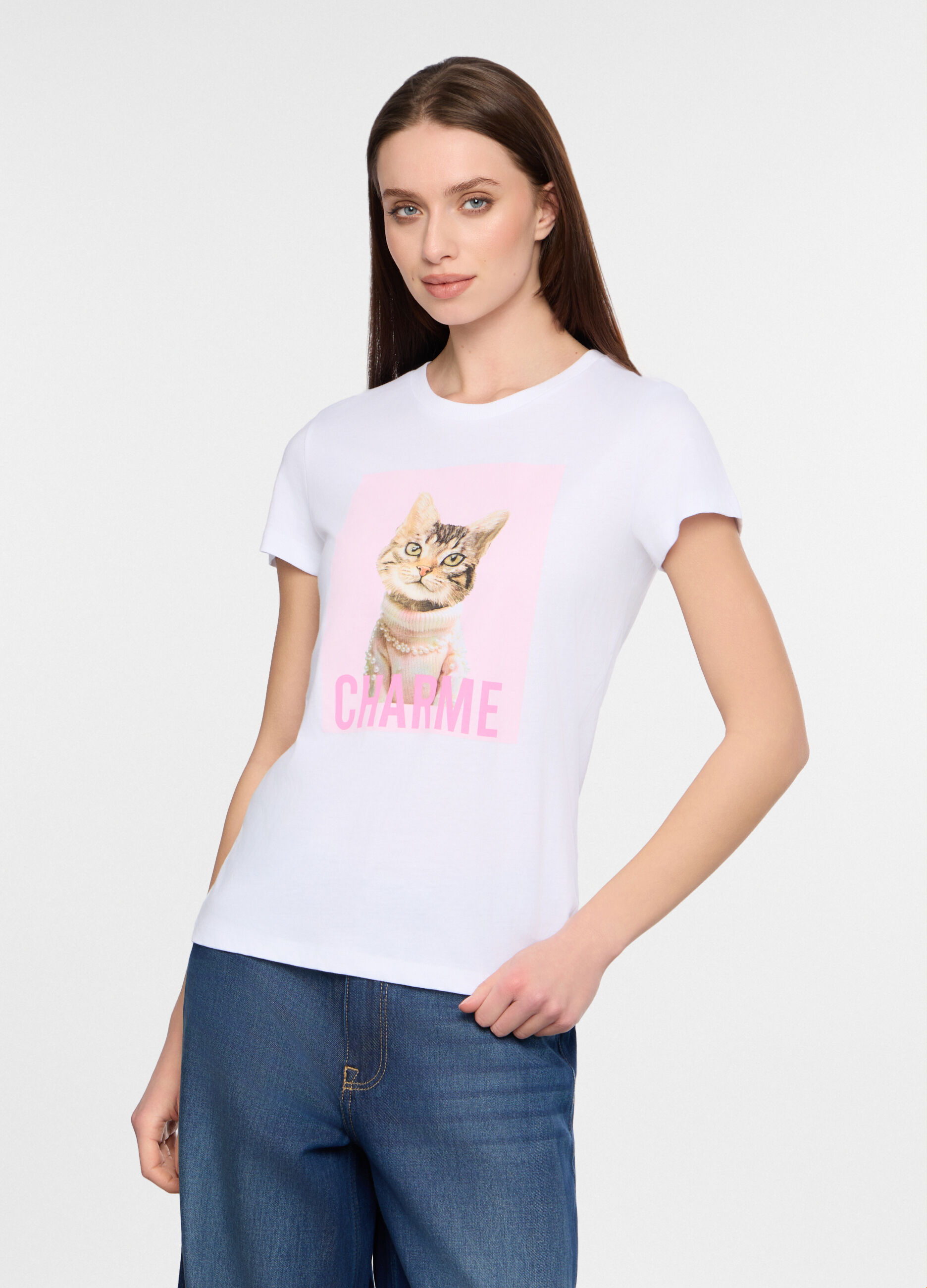 T-shirt girocollo donna_0