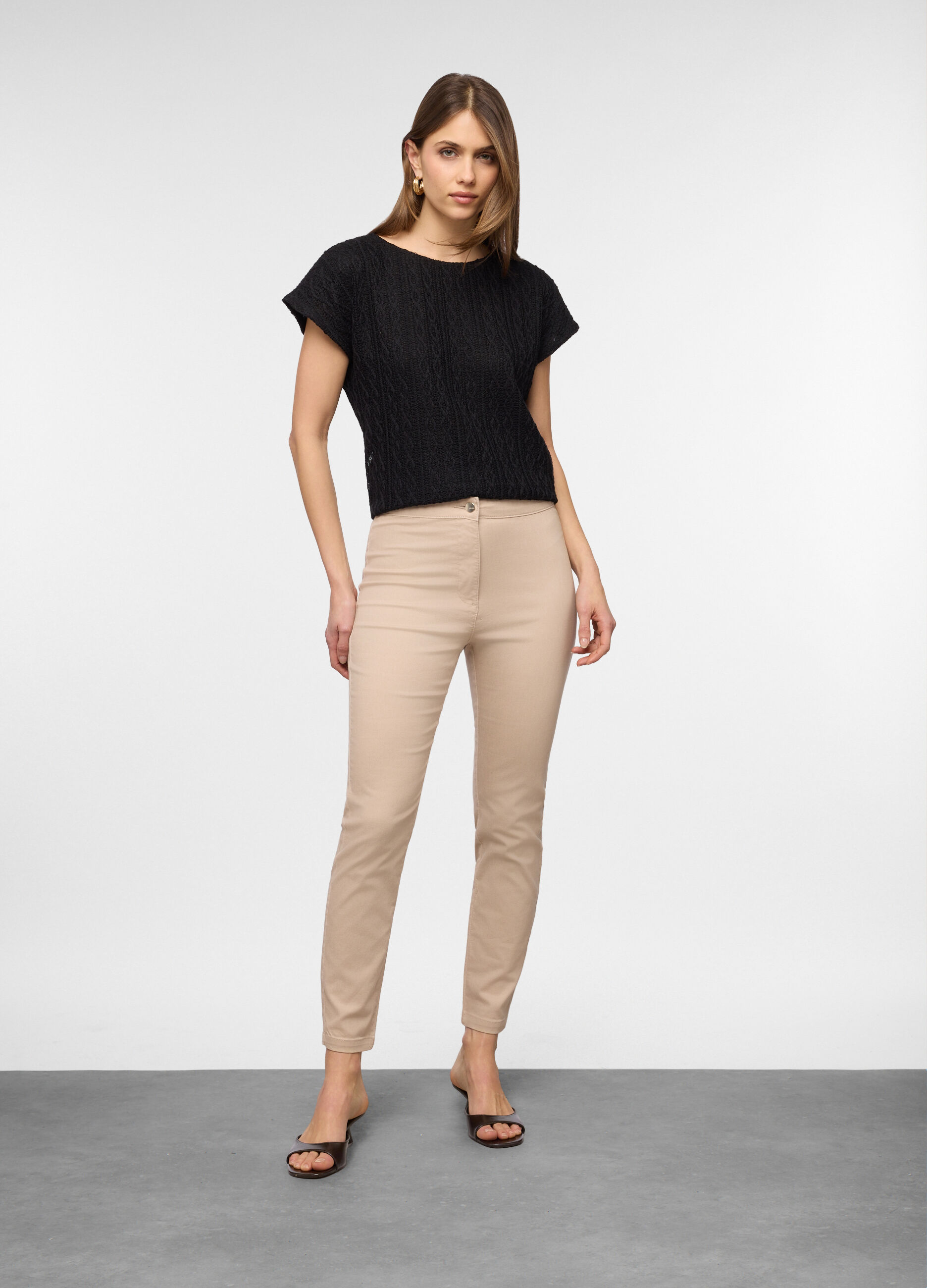 T-shirt girocollo donna_0