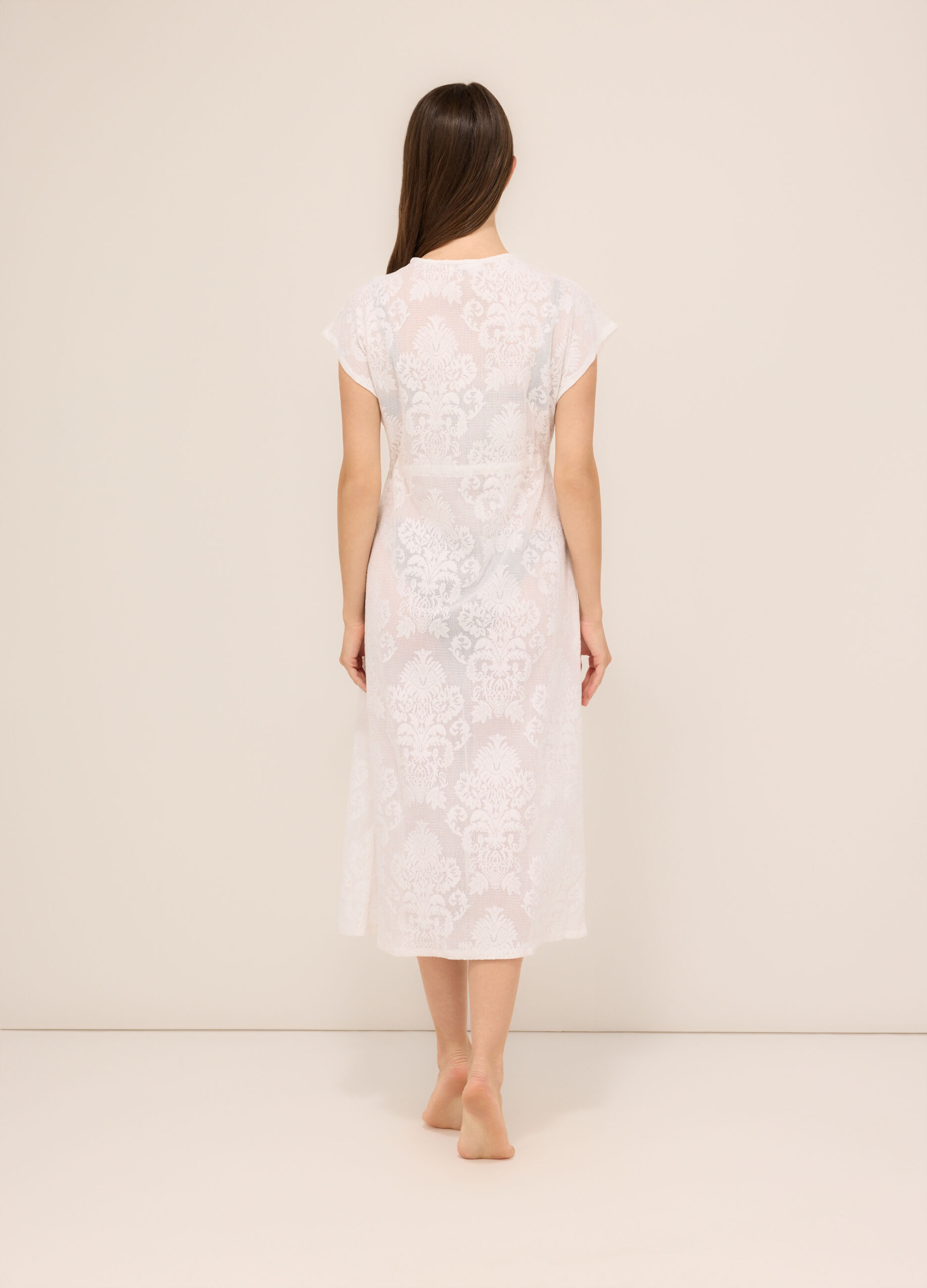Copricostume lungo misto cotone donna_1