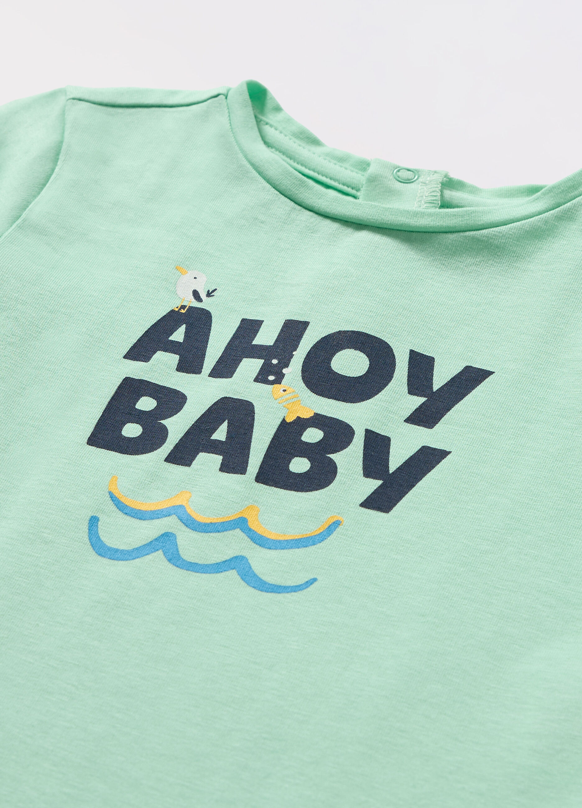 T-shirt in jersey di cotone stretch neonato_1