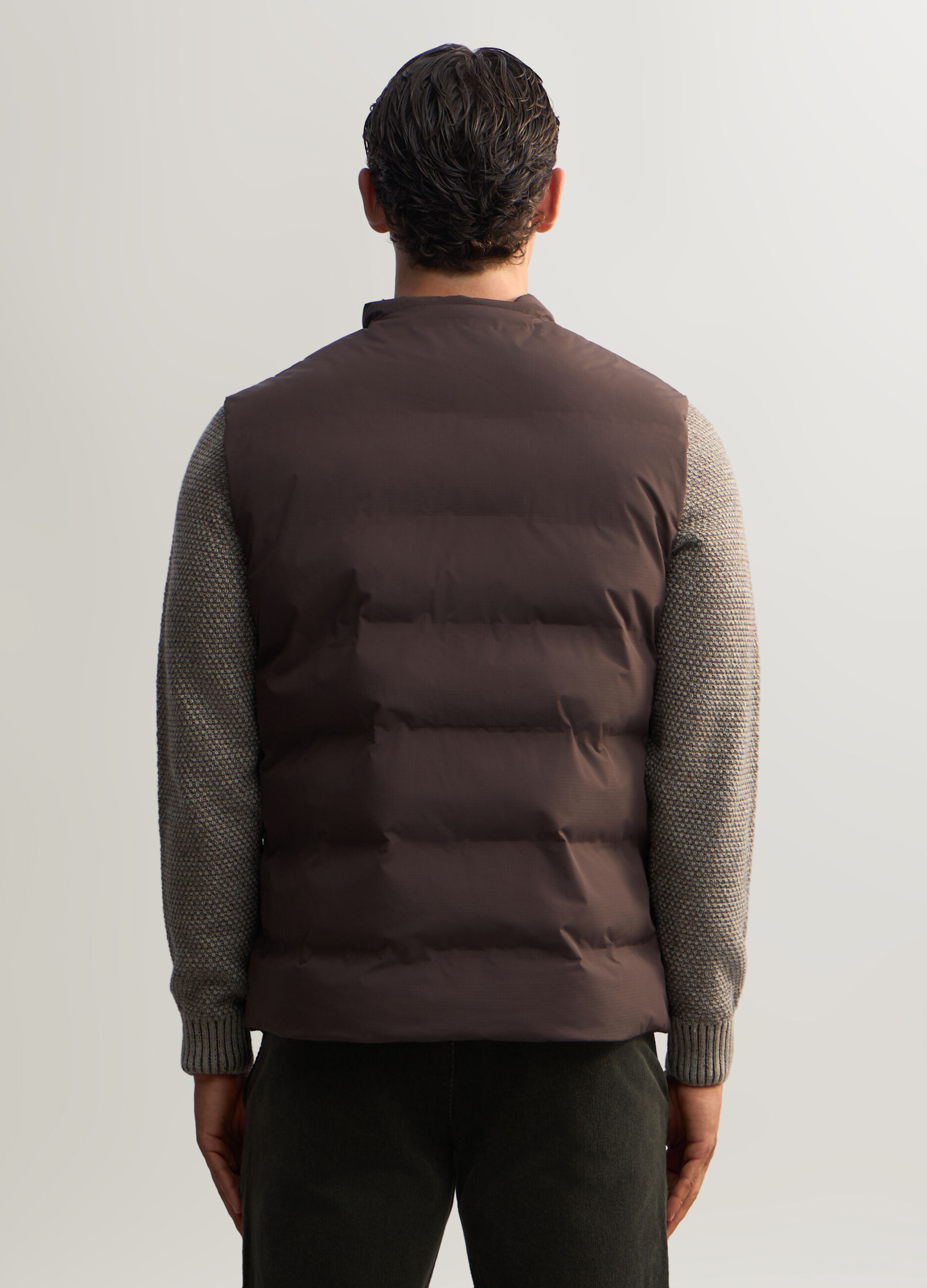 Gilet imbottito in tessuto tecnico uomo_1
