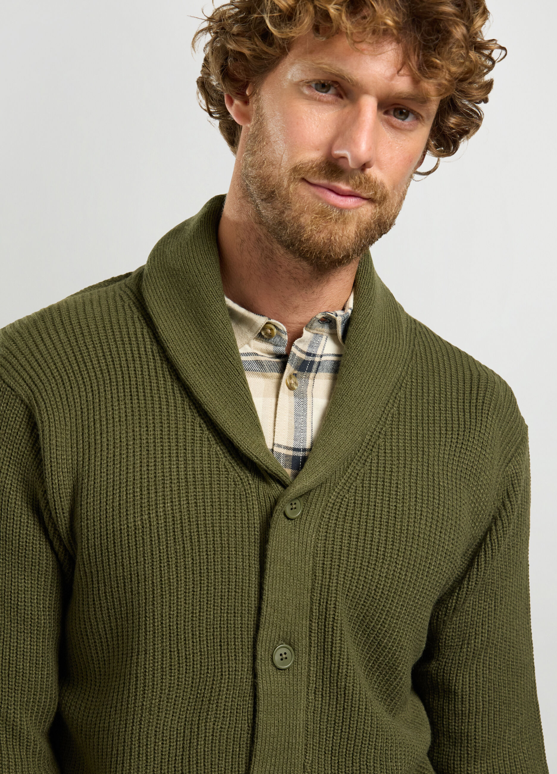 Cardigan collo sciallato costa inglese uomo_2