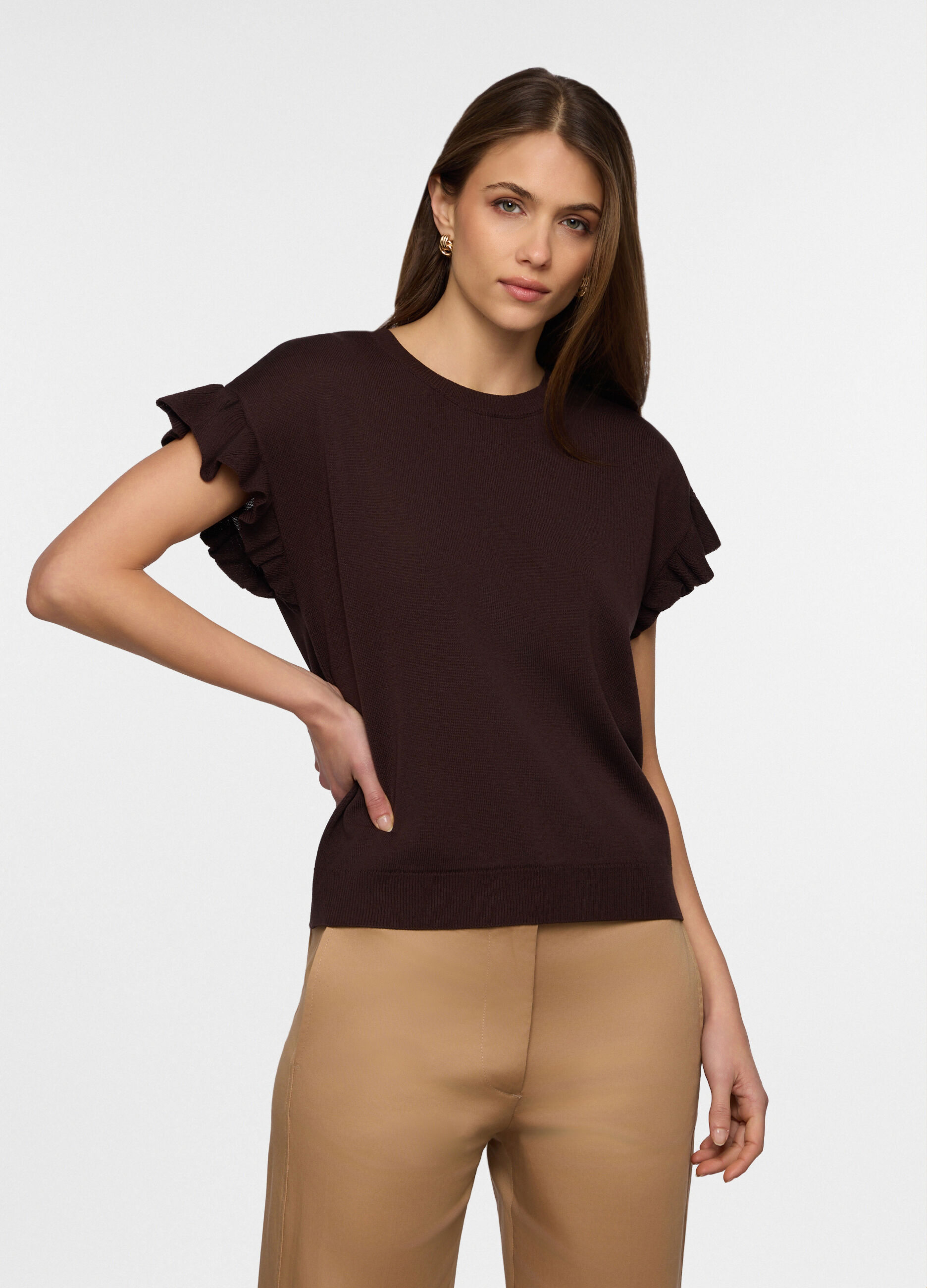 T-shirt girocollo donna_0