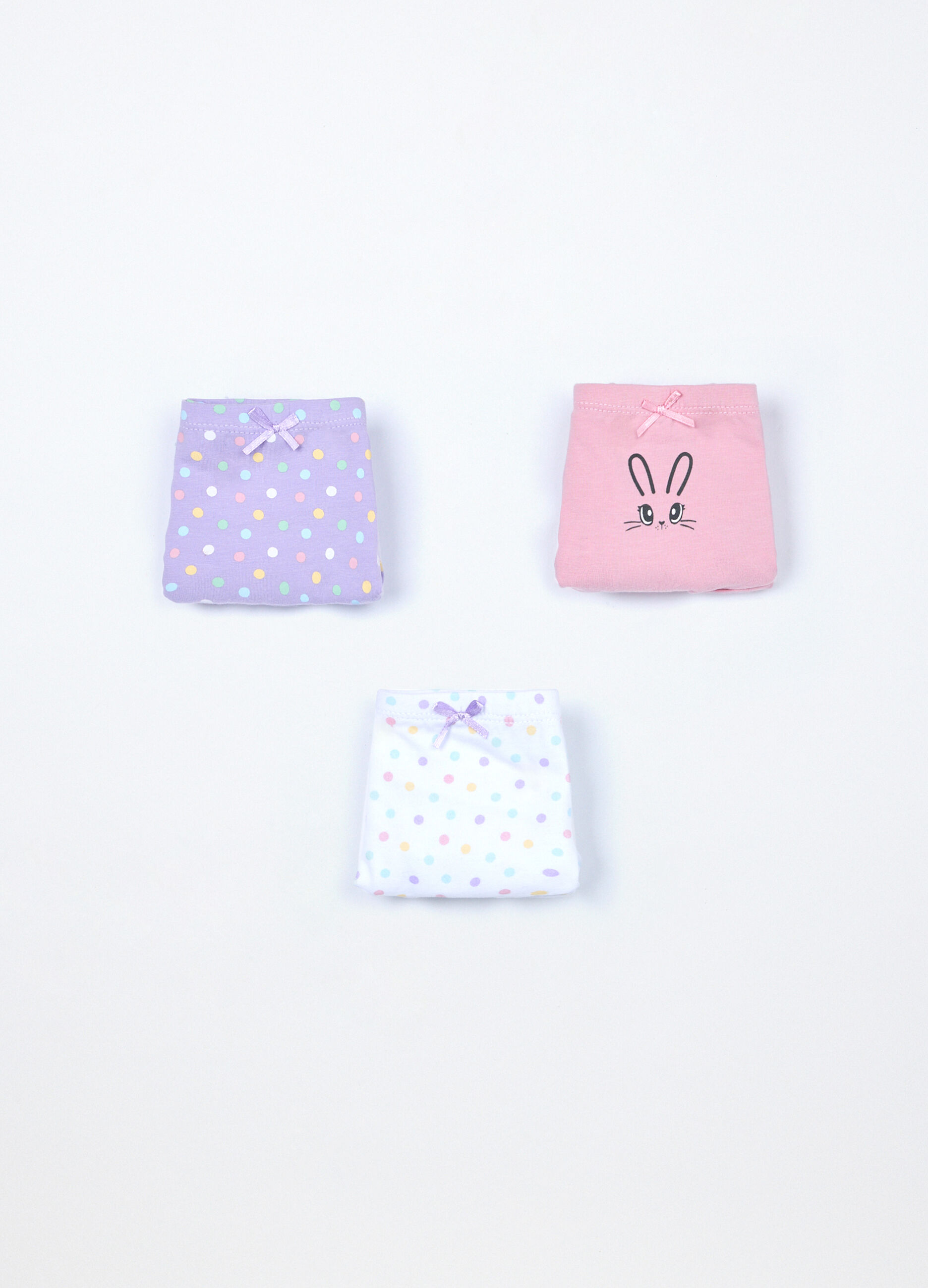 Pack 3 culotte in jersey di cotone stretch bambina_0