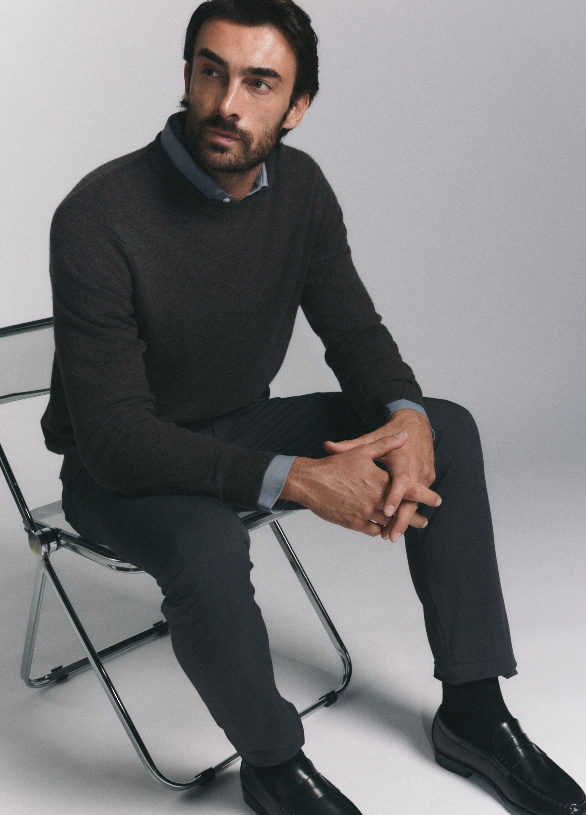 Maglione girocollo in cashmere uomo_5
