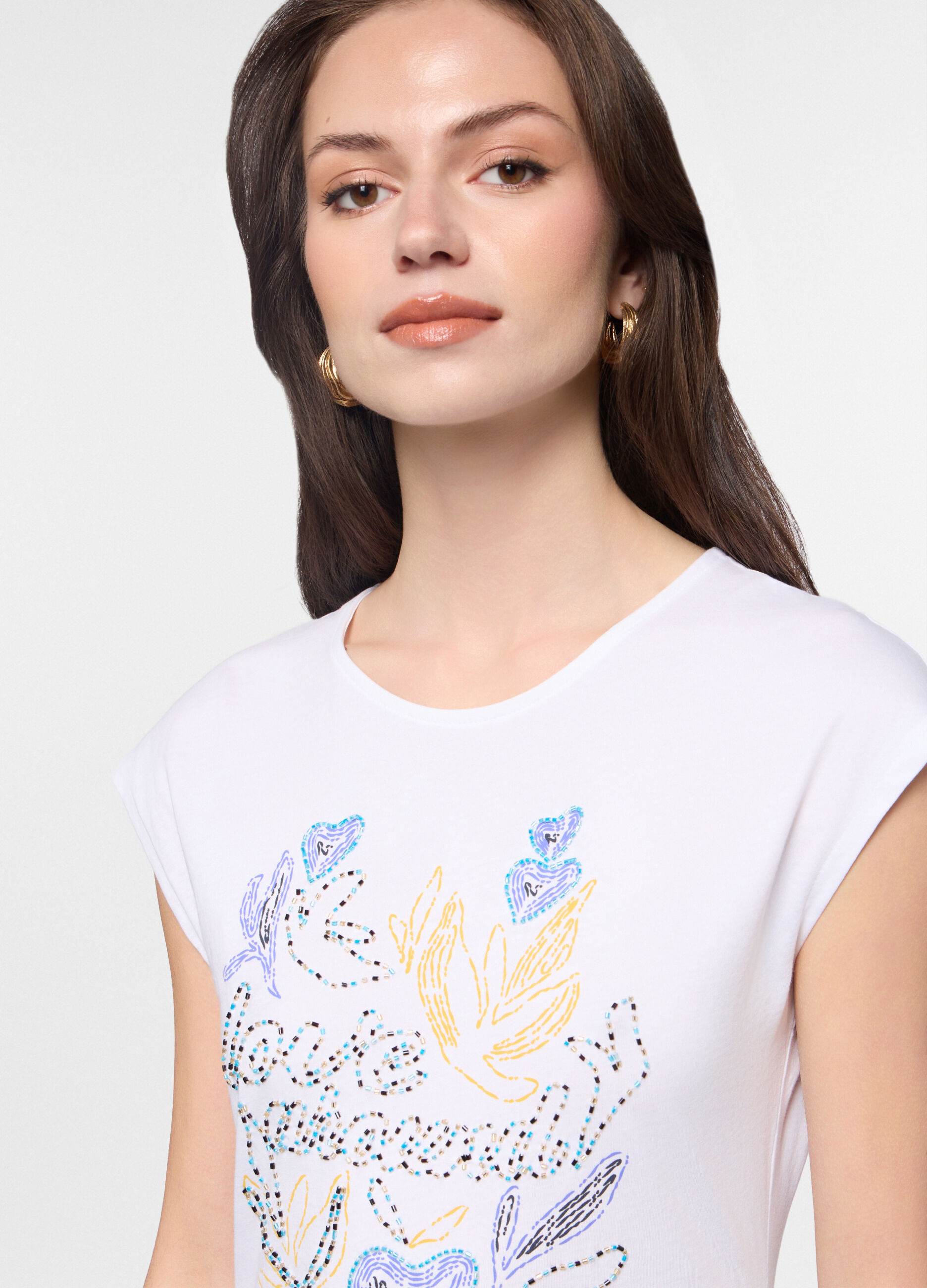 T-shirt girocollo donna_2