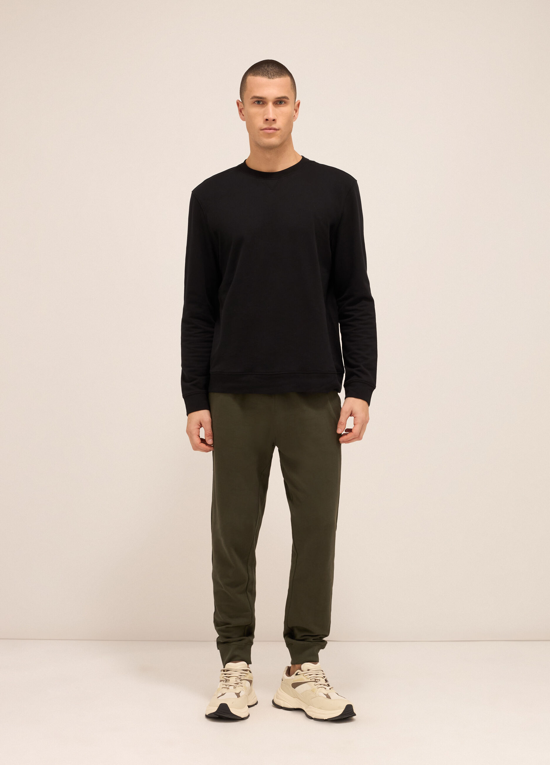 Jogger in puro cotone uomo_0