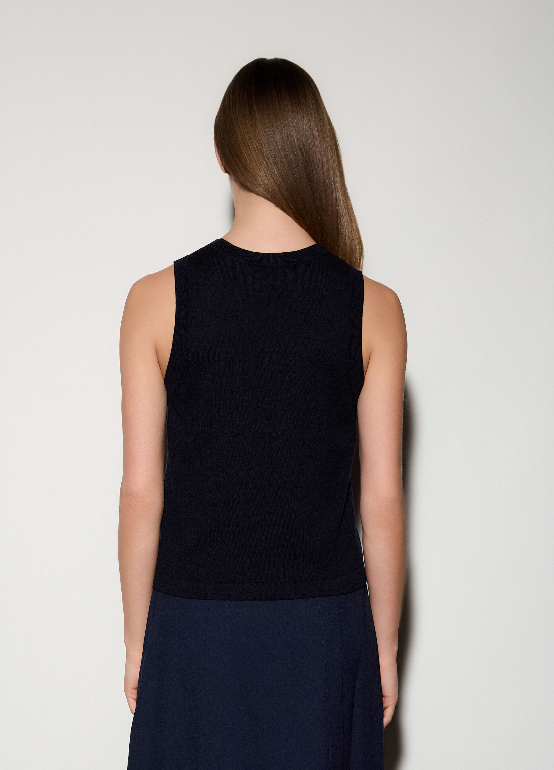 Canotta girocollo rasata donna_2