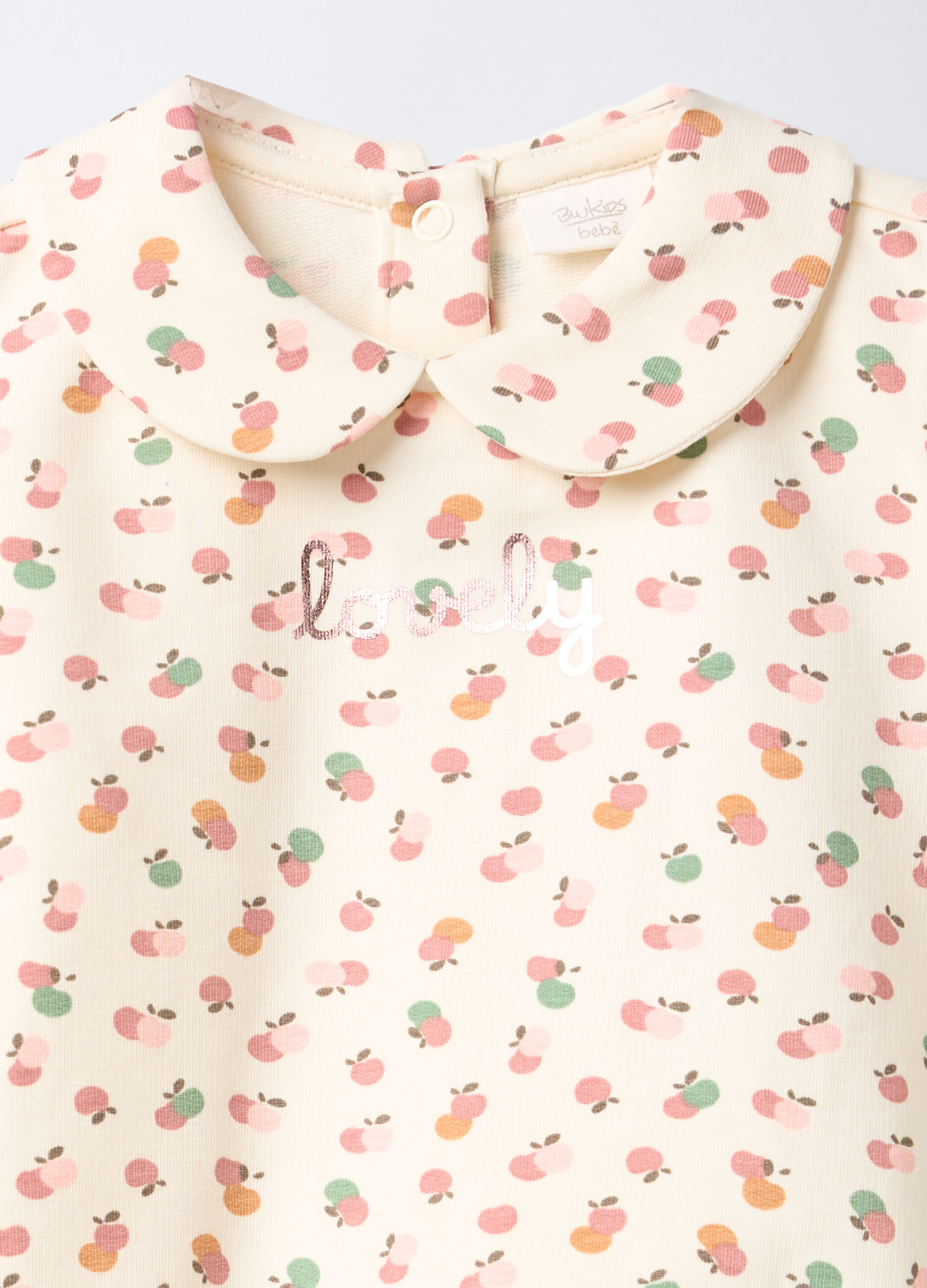 Jogging set in cotone garzato stretch neonata_2