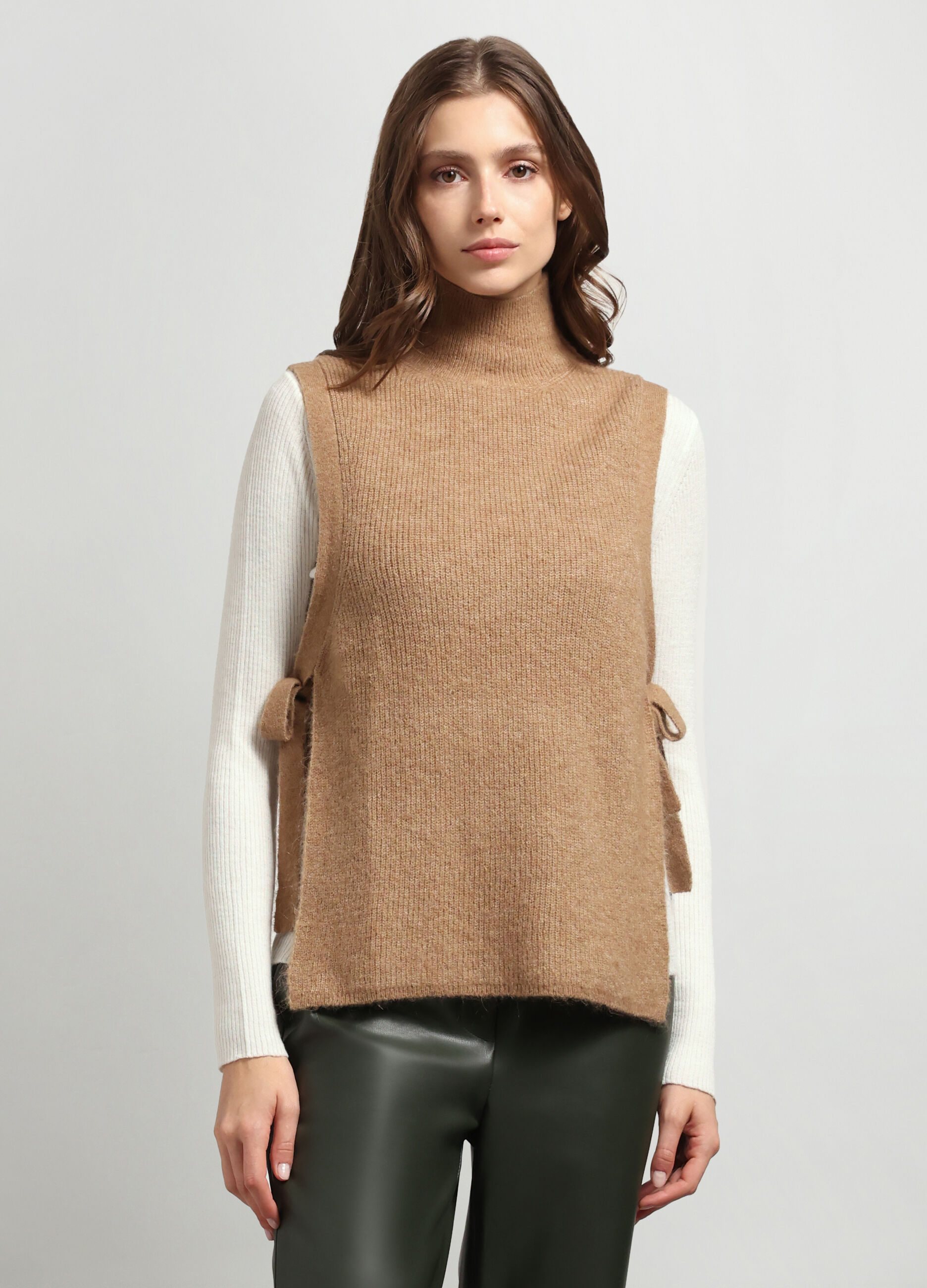 Gilet misto lana mohair donna_0