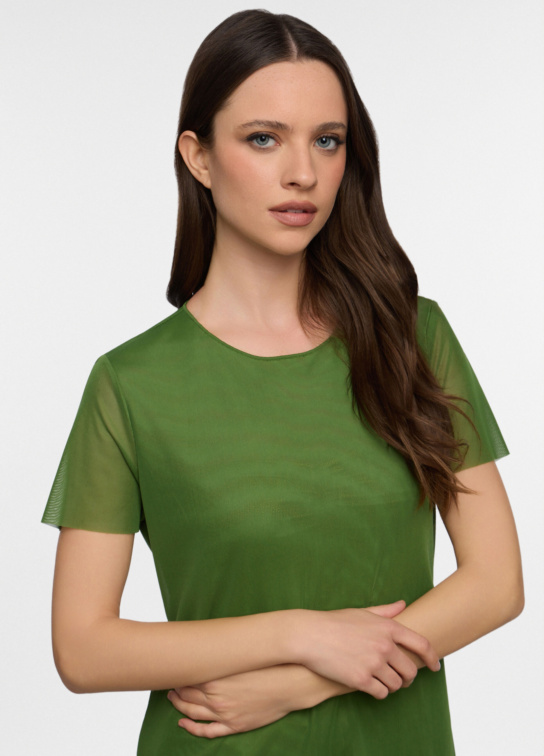 Copri costume maxi t-shirt stretch donna_2