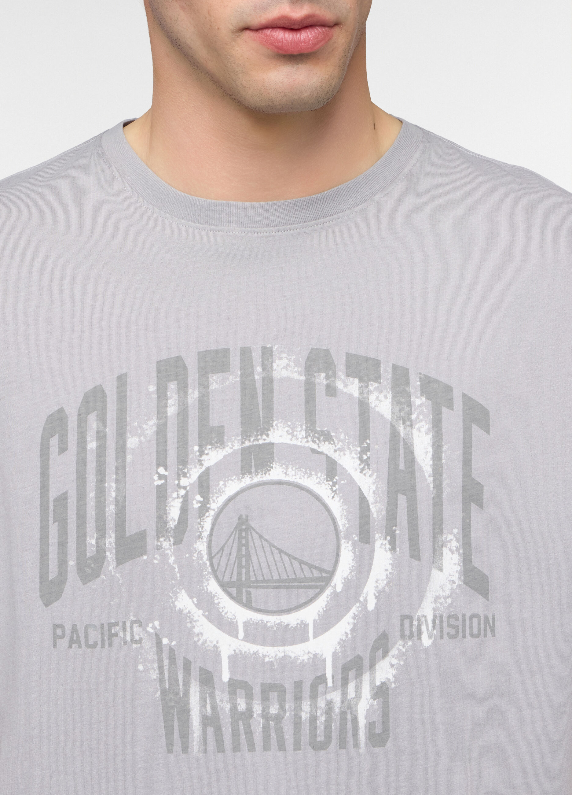 T-shirt girocollo Golden State Warriors di cotone uomo_2