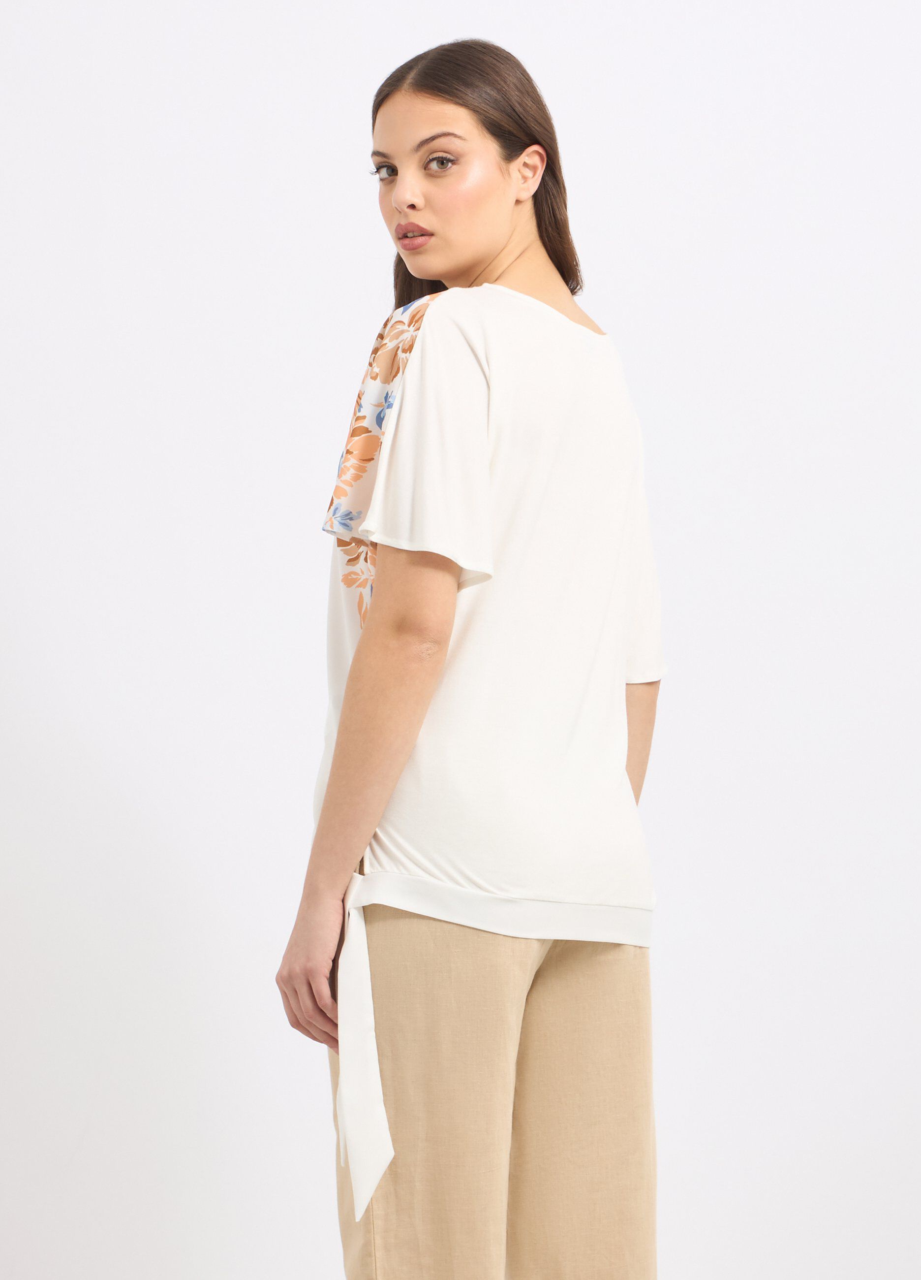 T-shirt in misto viscosa donna